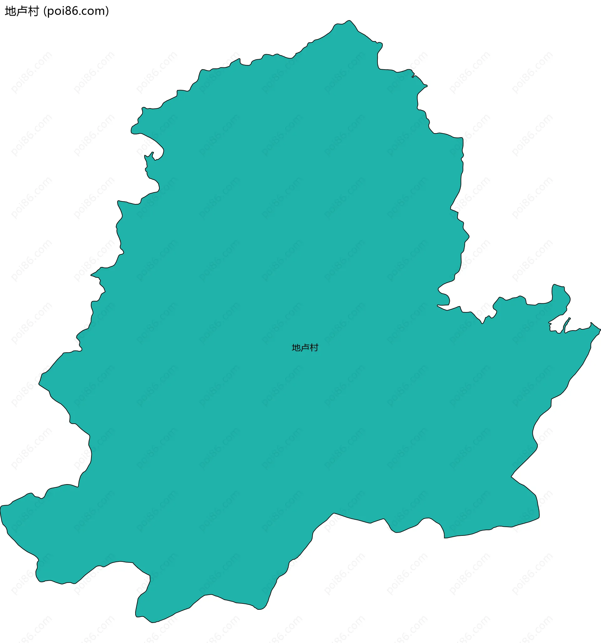 地卢村边界地图