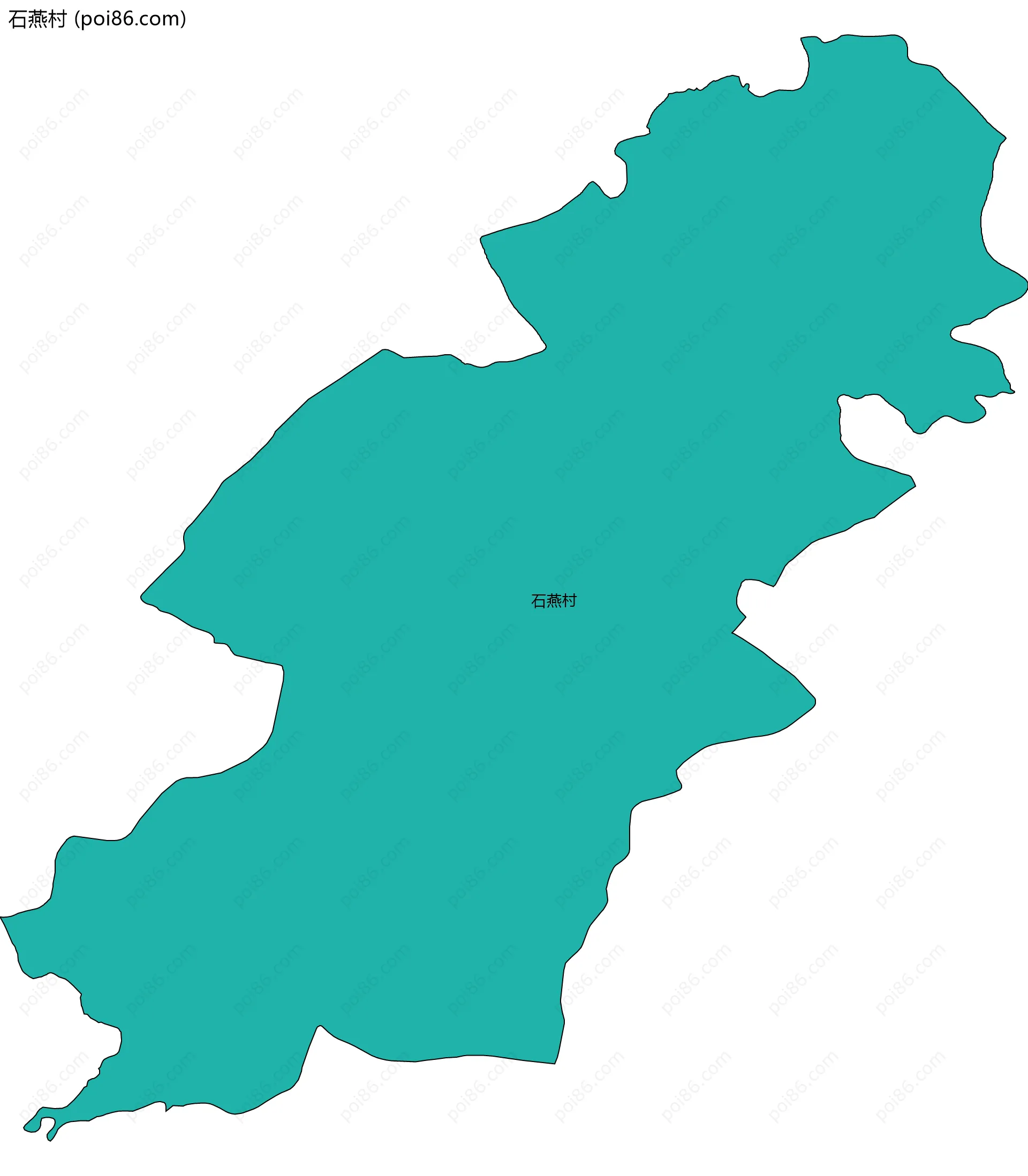 石燕村边界地图