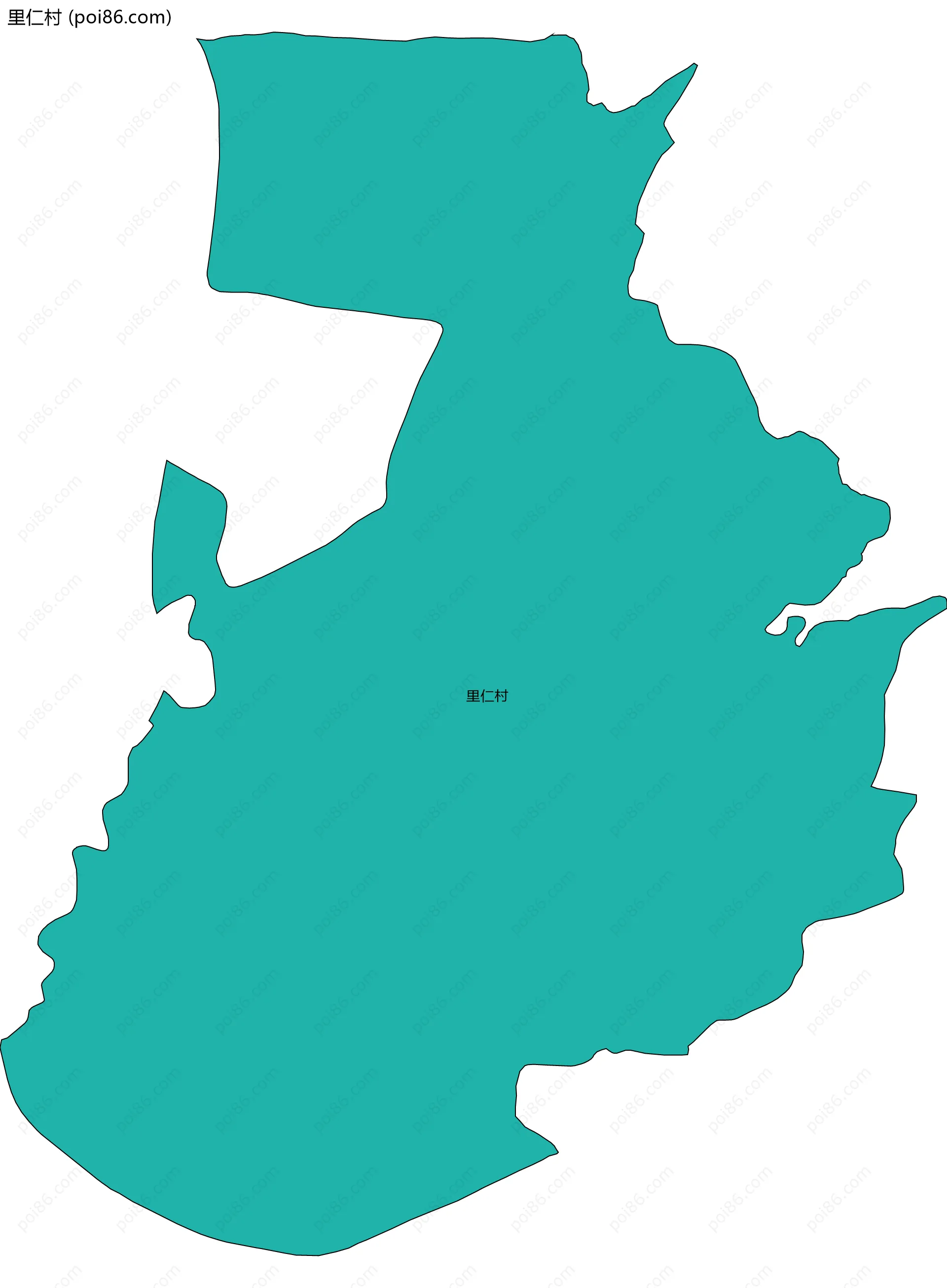 里仁村边界地图