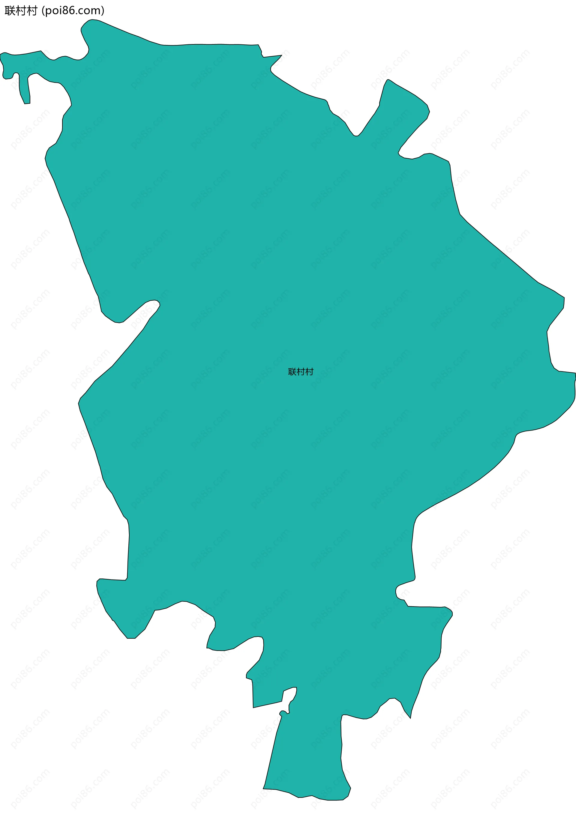 联村村边界地图