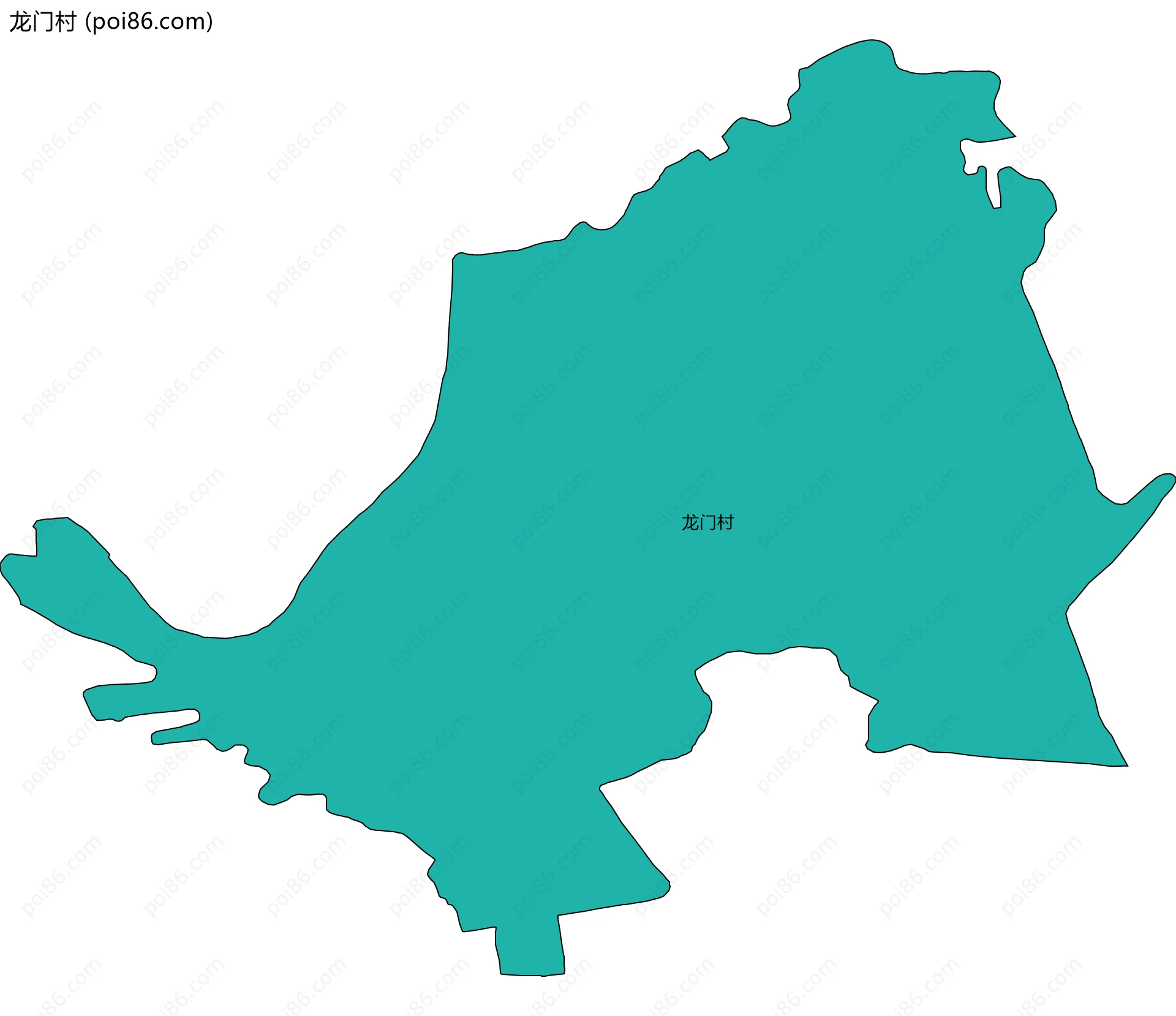 龙门村边界地图