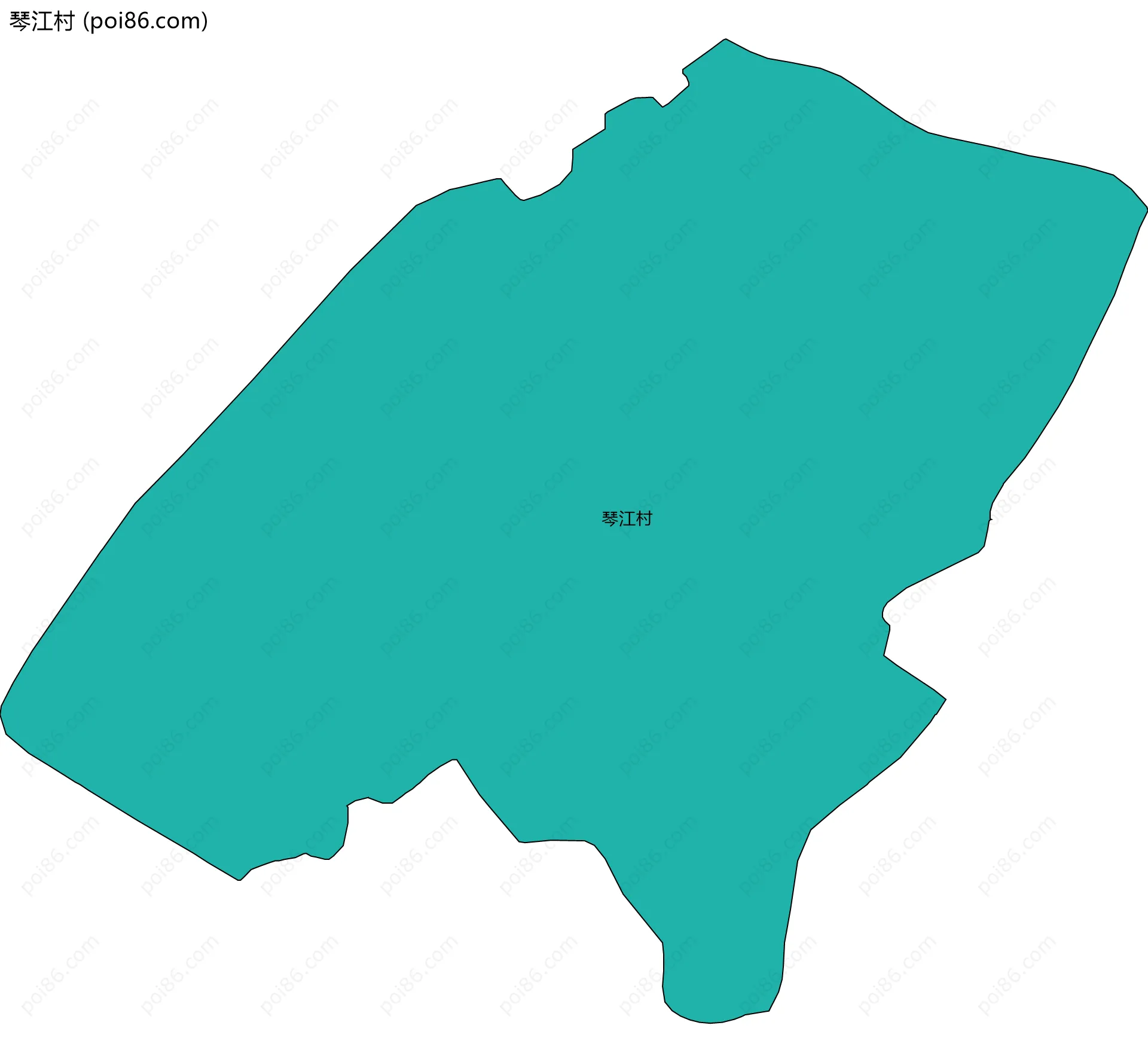 琴江村边界地图