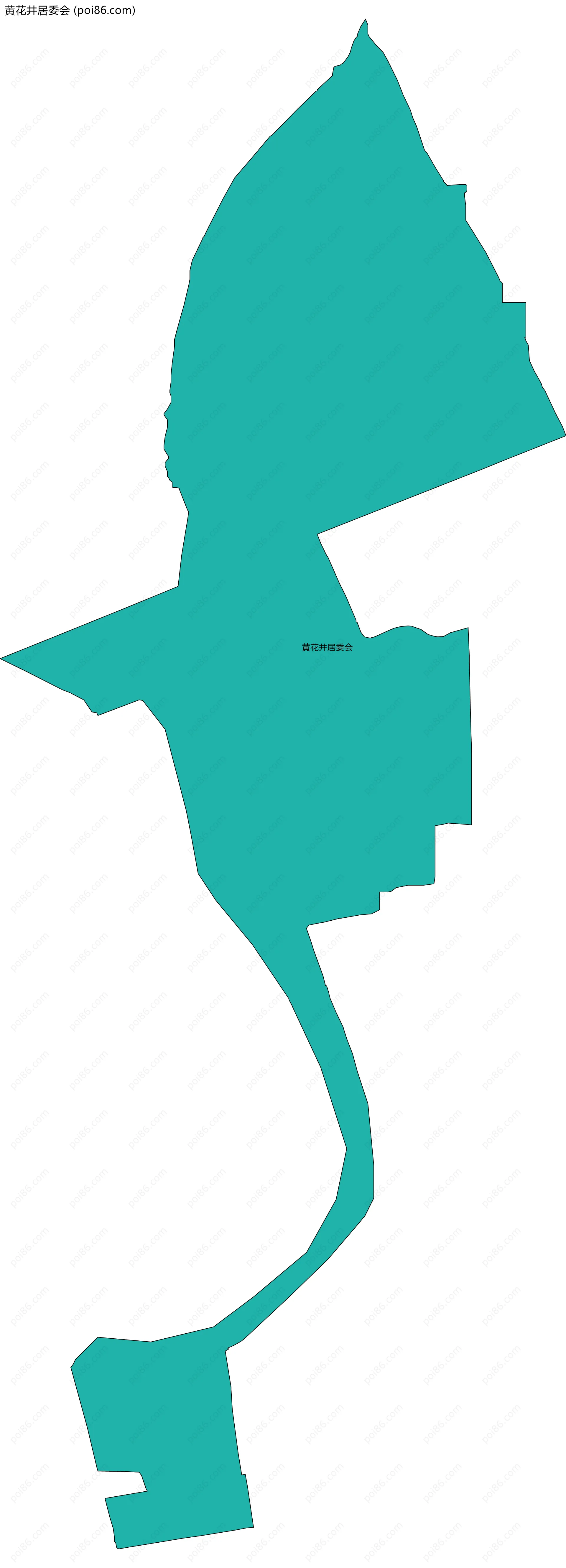 黄花井居委会边界地图