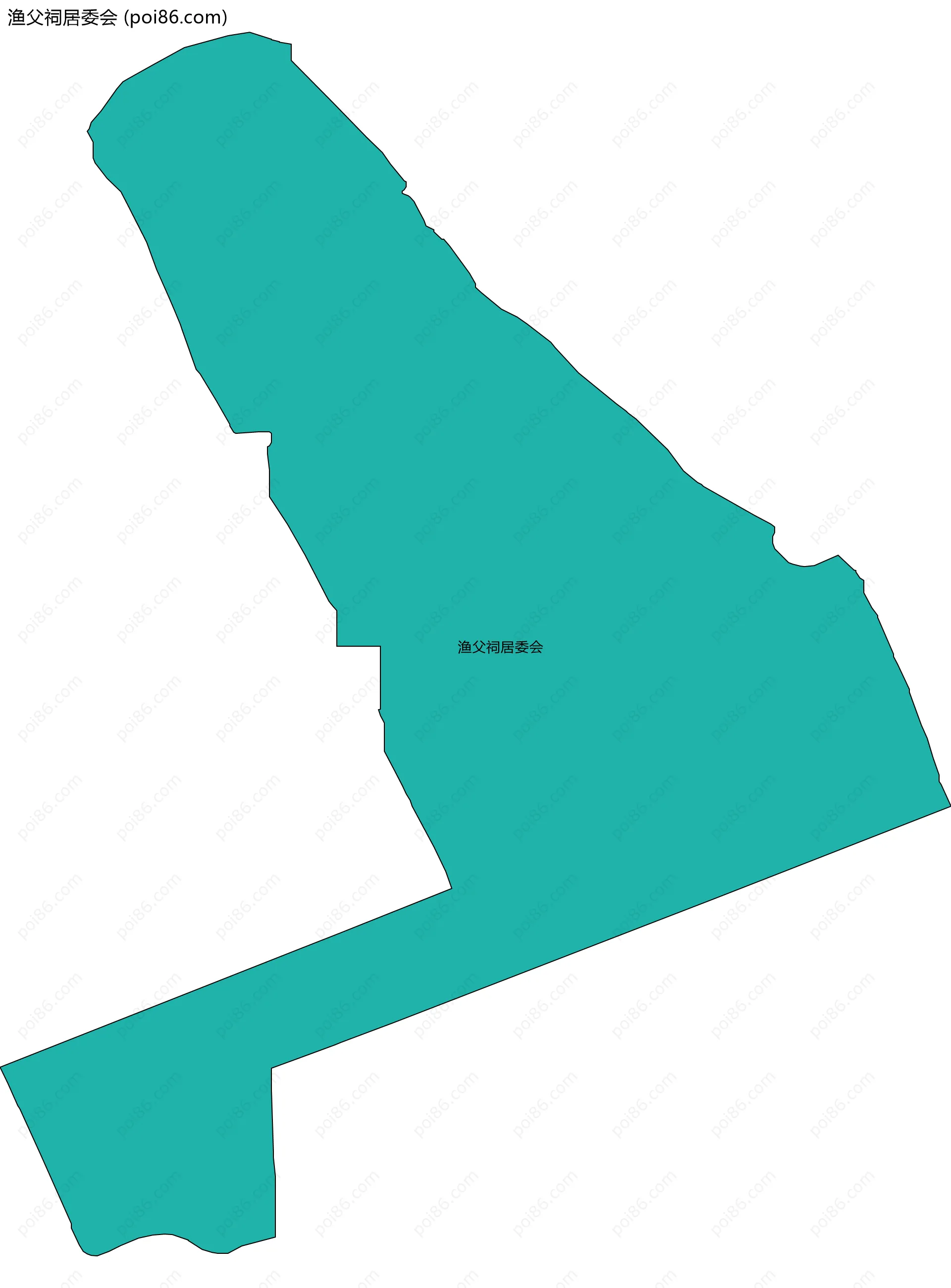 渔父祠居委会边界地图