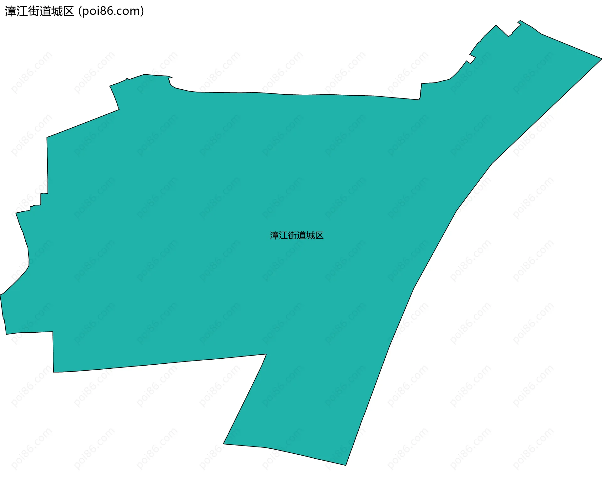 漳江街道城区边界地图