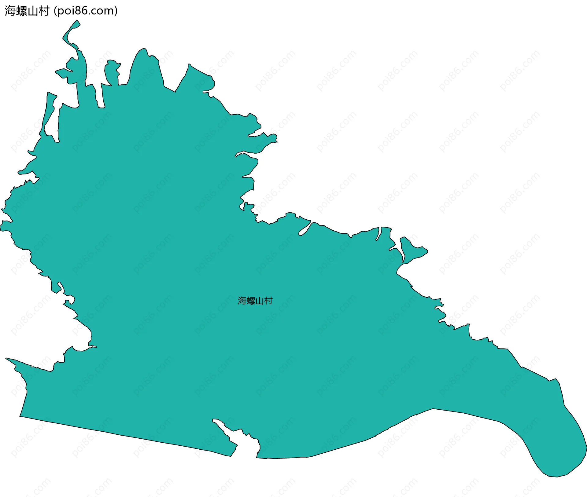 海螺山村边界地图