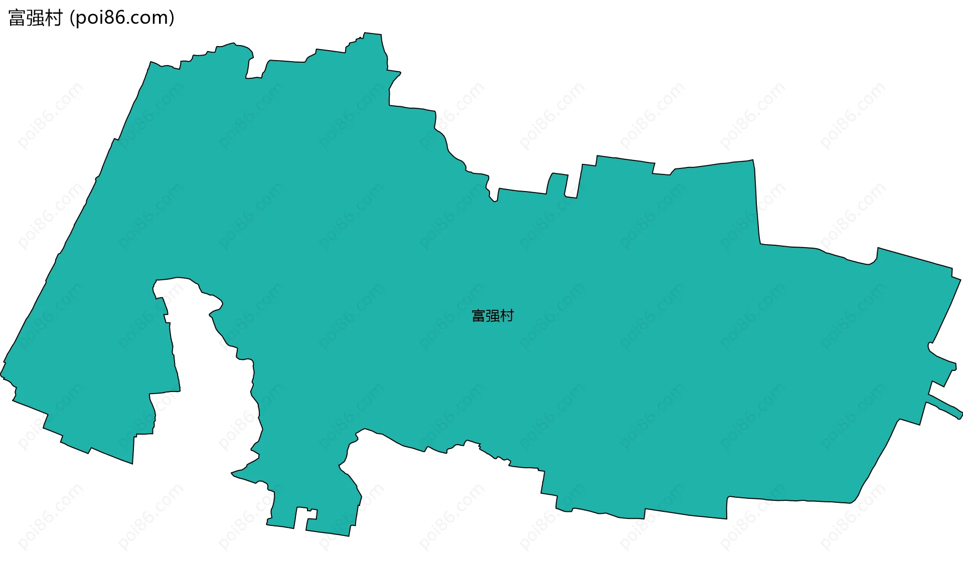 富强村边界地图