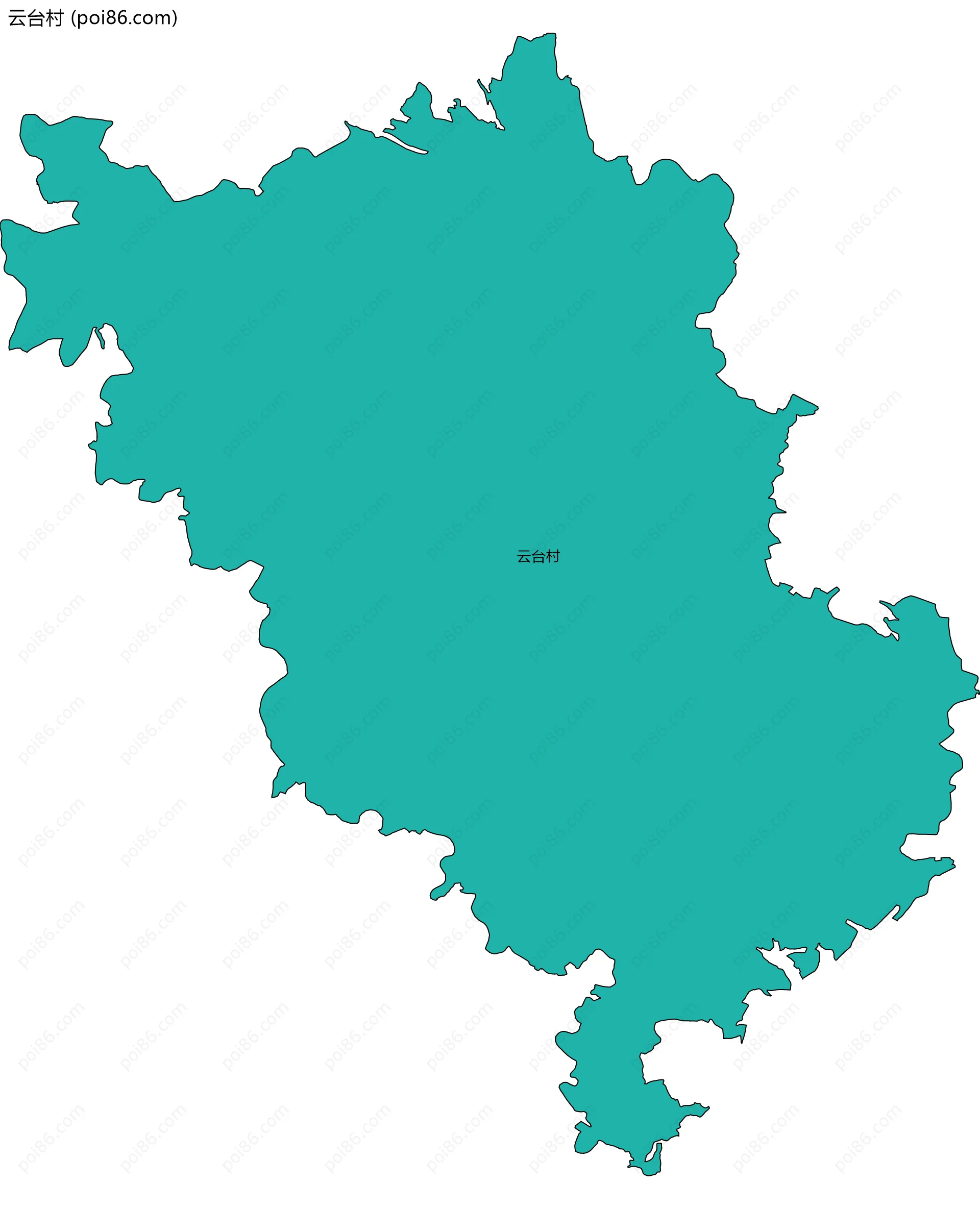 云台村边界地图