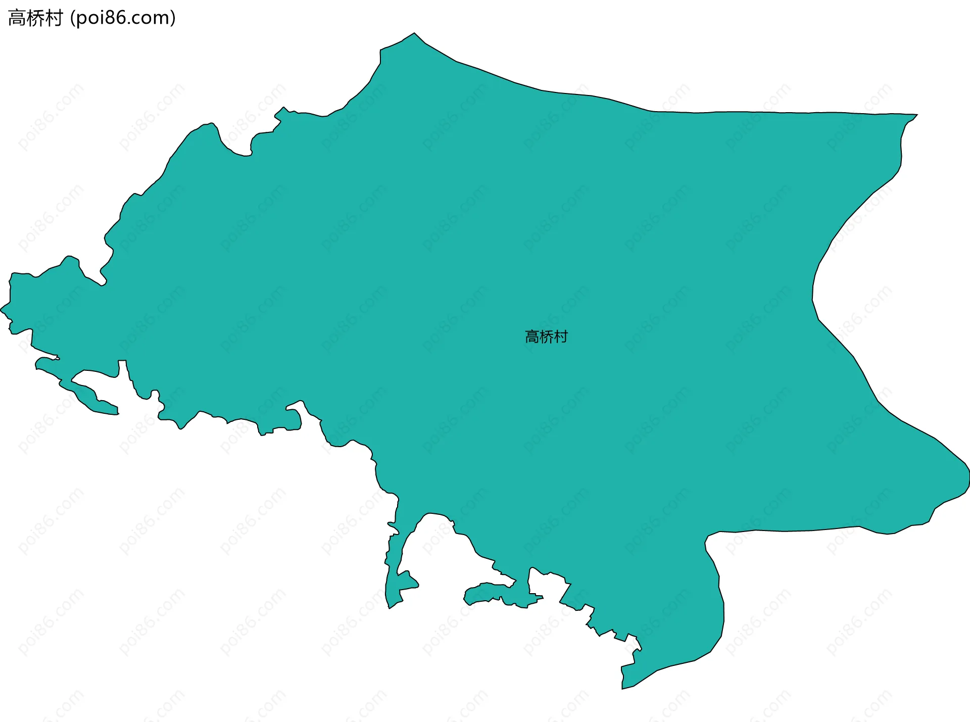 高桥村边界地图