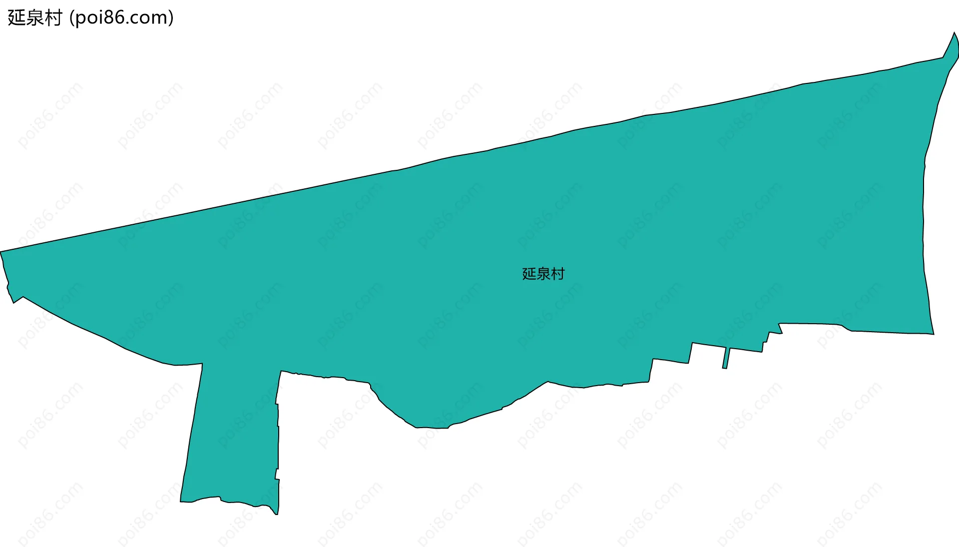 延泉村边界地图