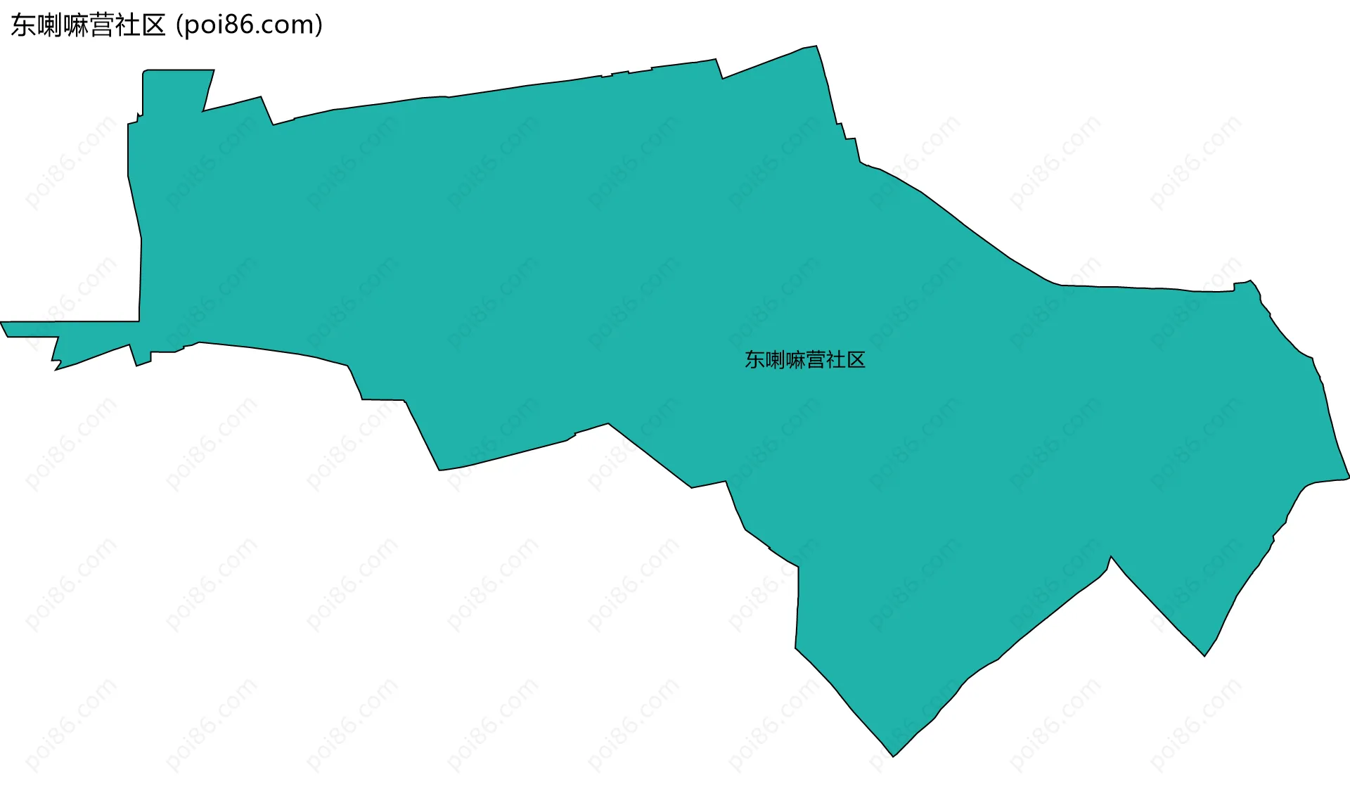 东喇嘛营社区边界地图