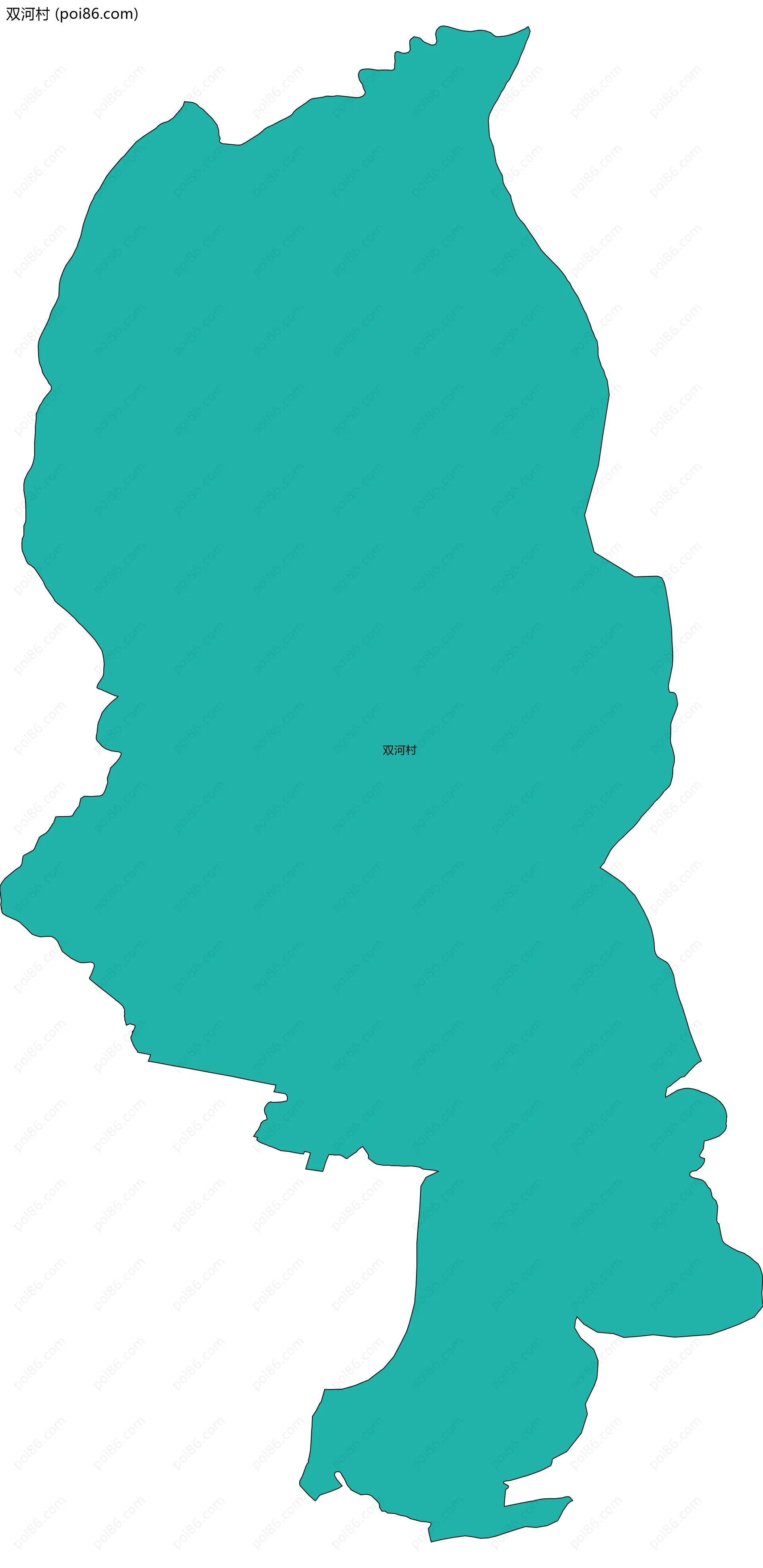 双河村边界地图