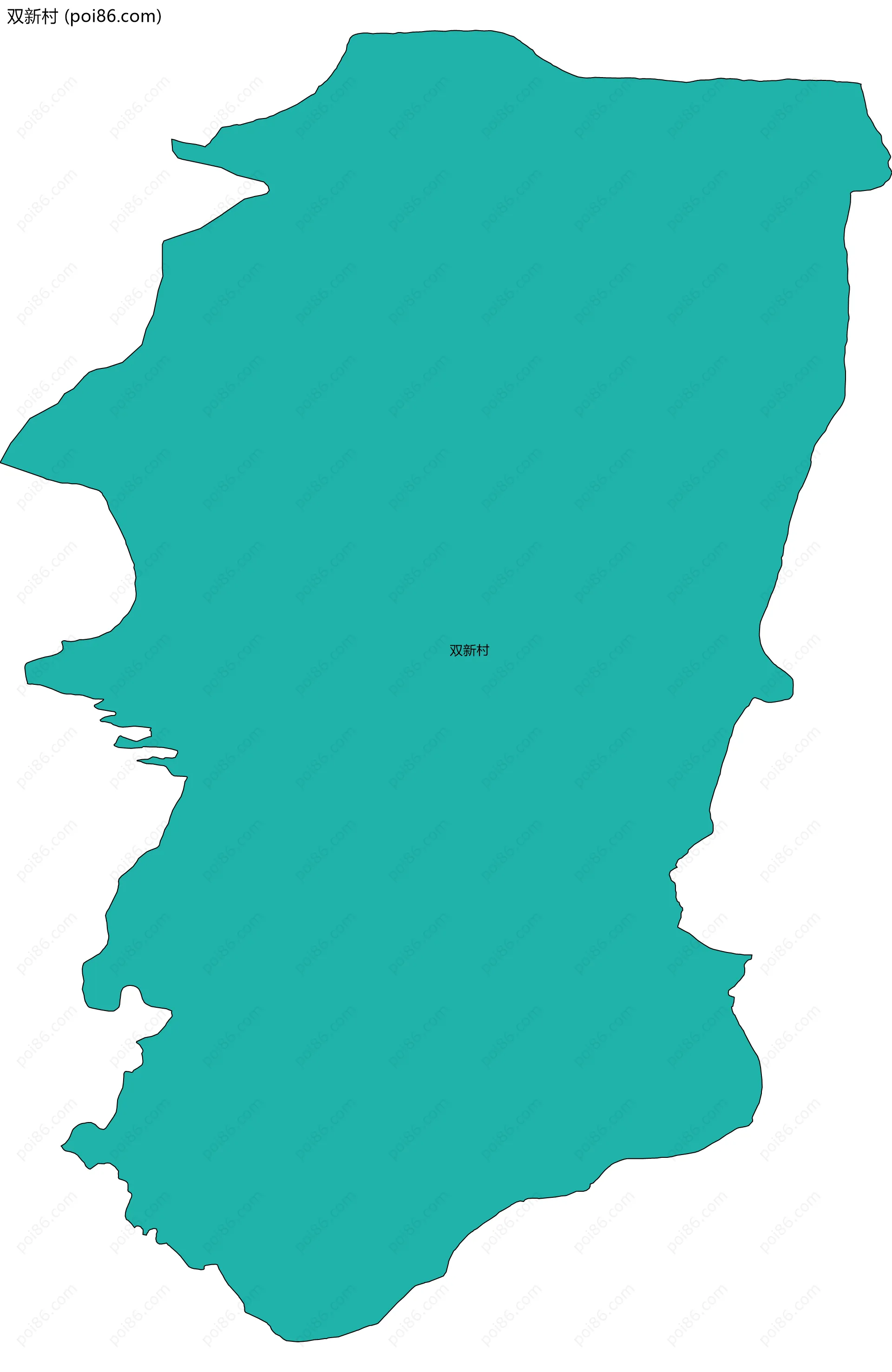 双新村边界地图