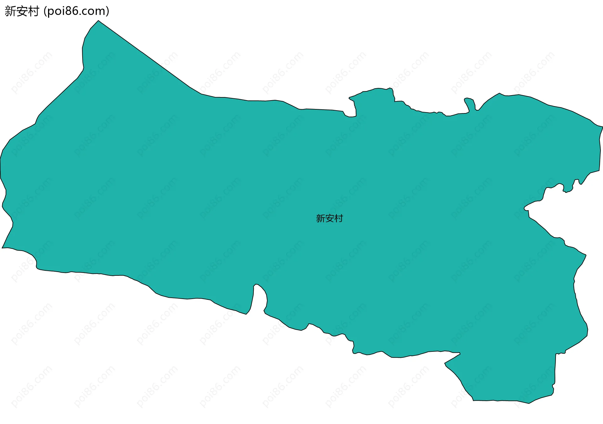 新安村边界地图