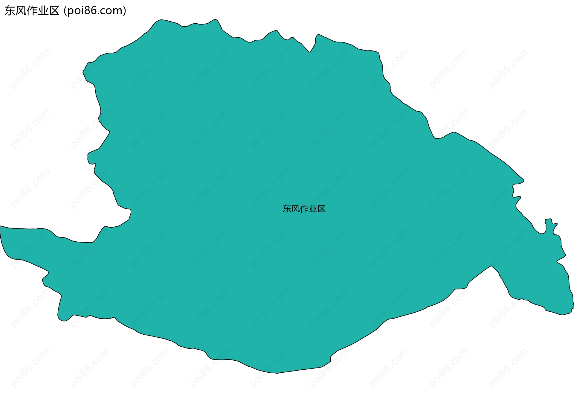 东风作业区边界地图