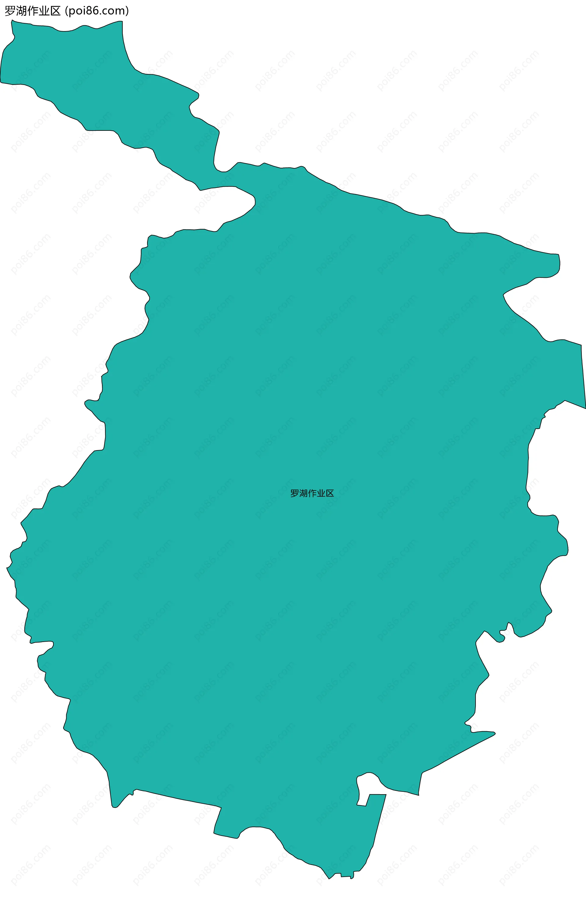 罗湖作业区边界地图