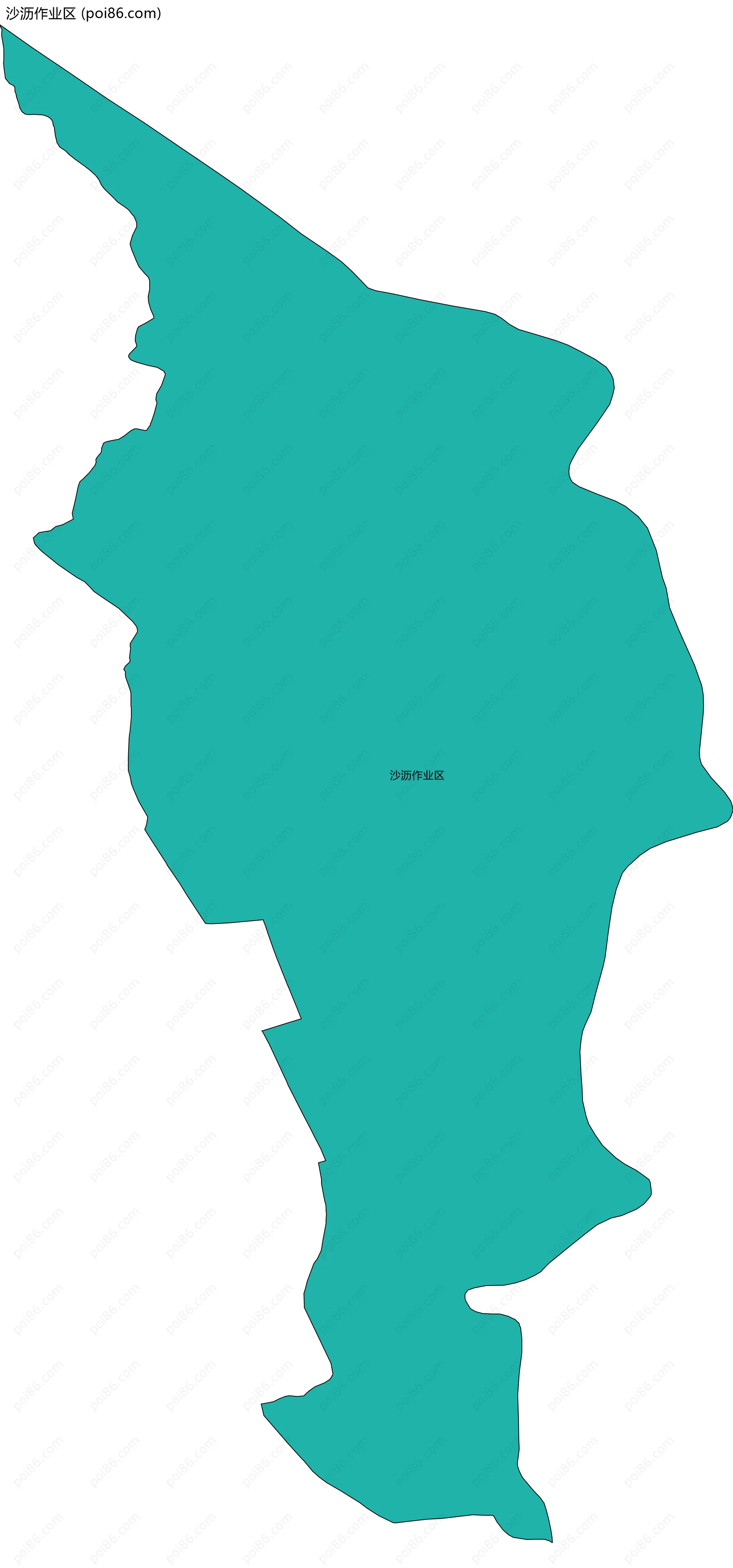 沙沥作业区边界地图