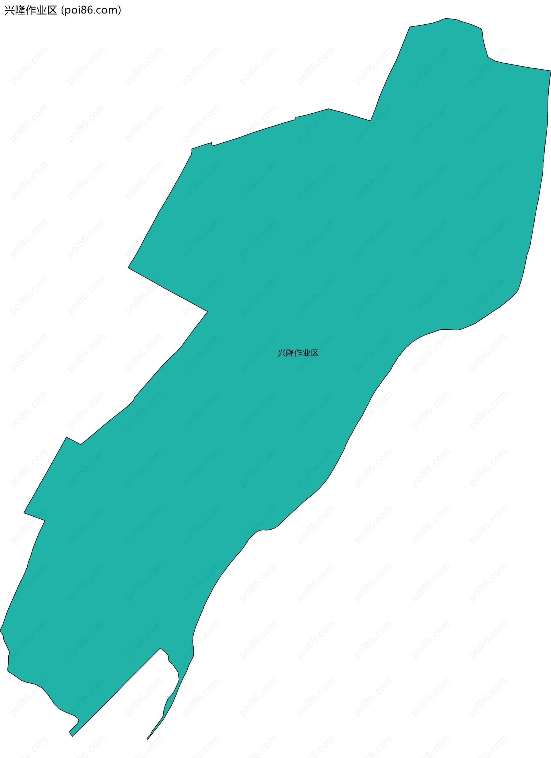 兴隆作业区边界地图