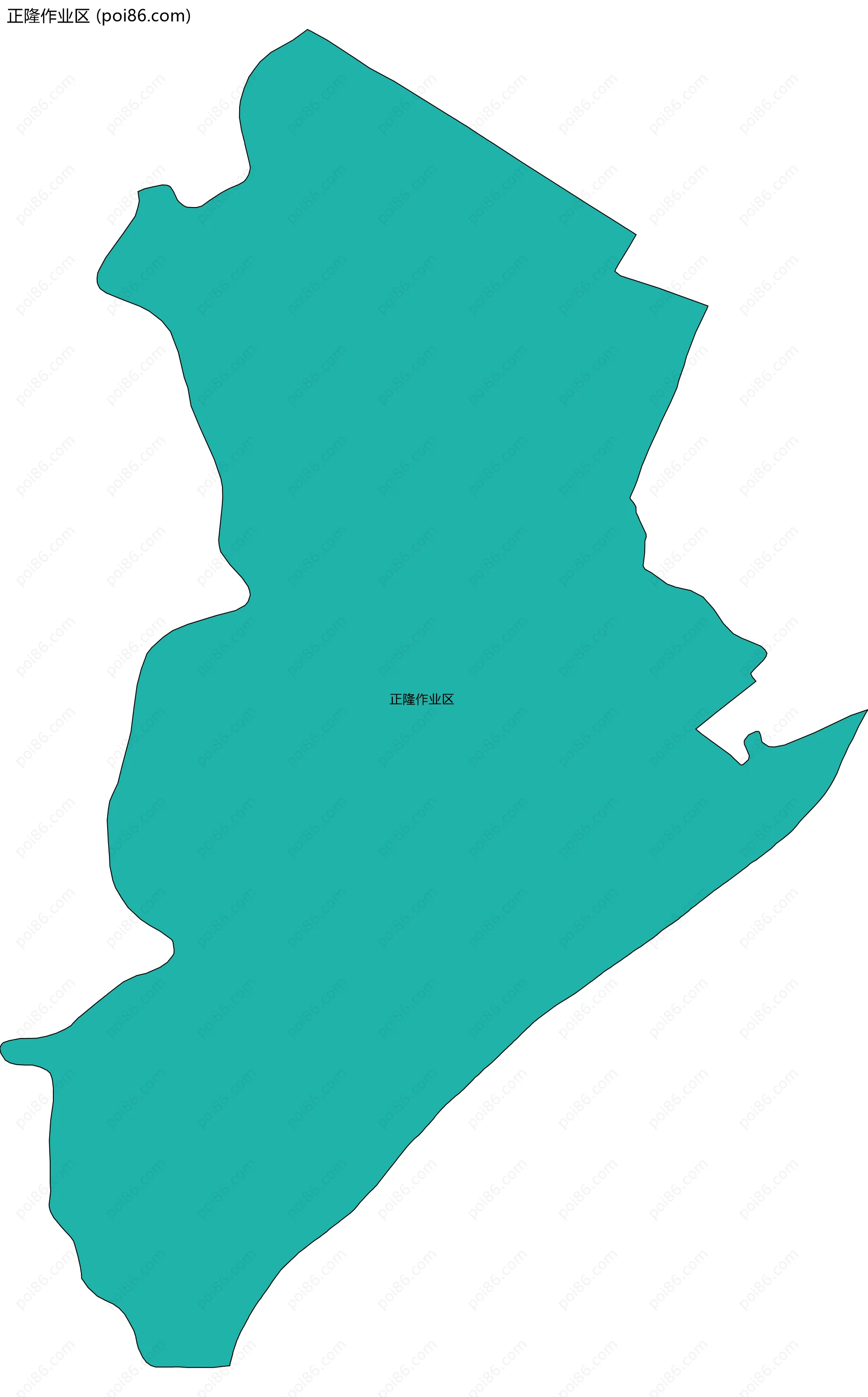 正隆作业区边界地图