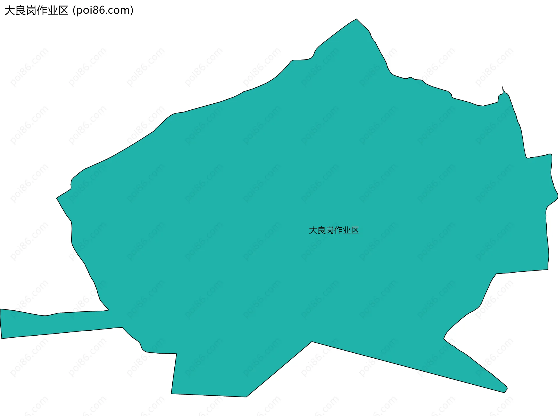 大良岗作业区边界地图