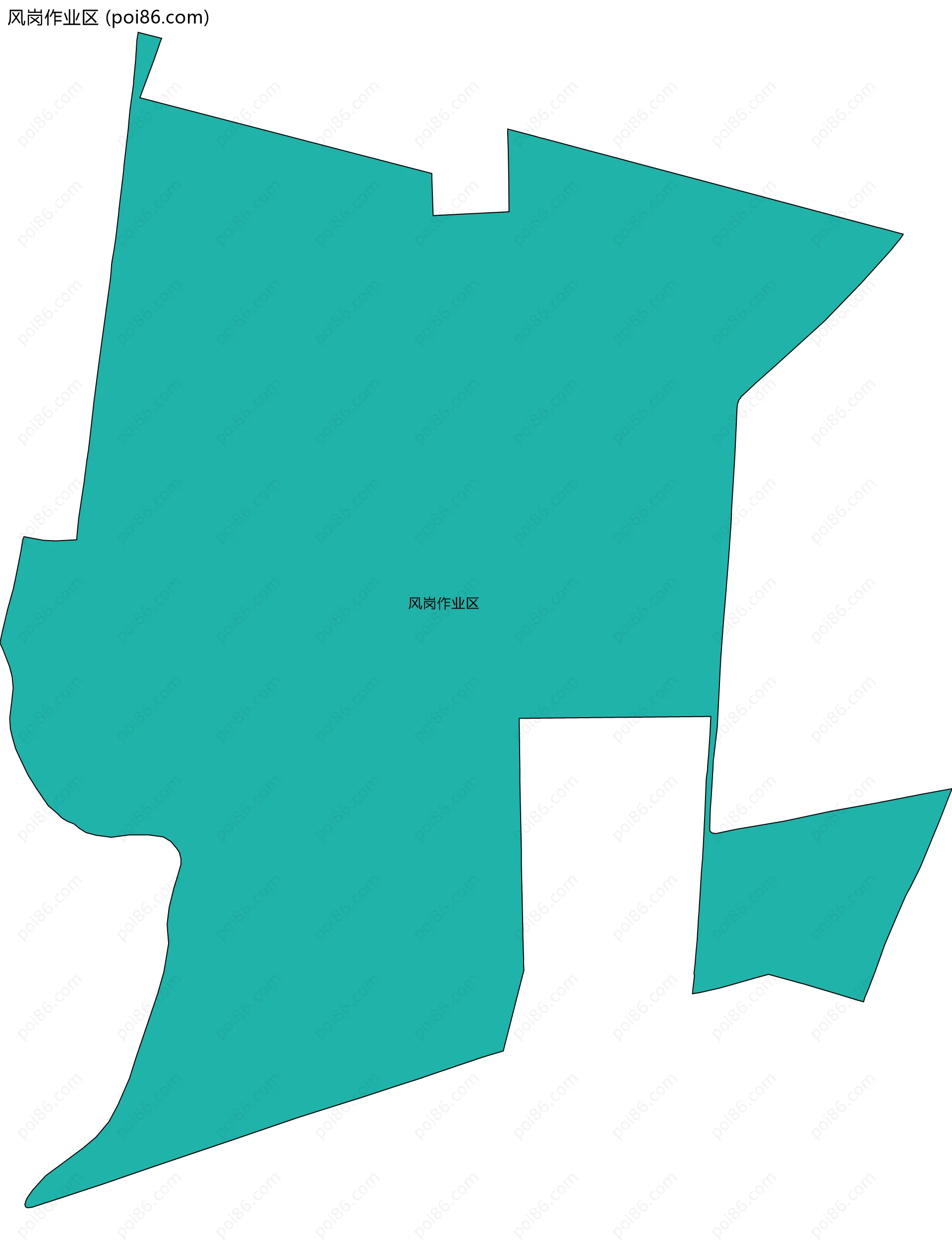 风岗作业区边界地图