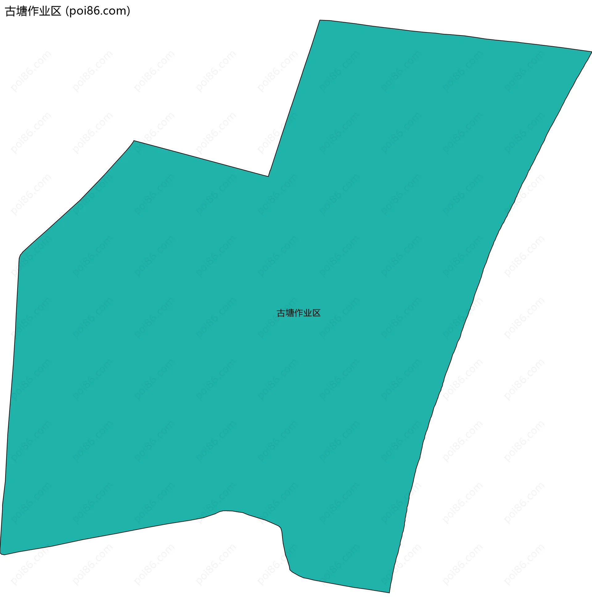 古塘作业区边界地图