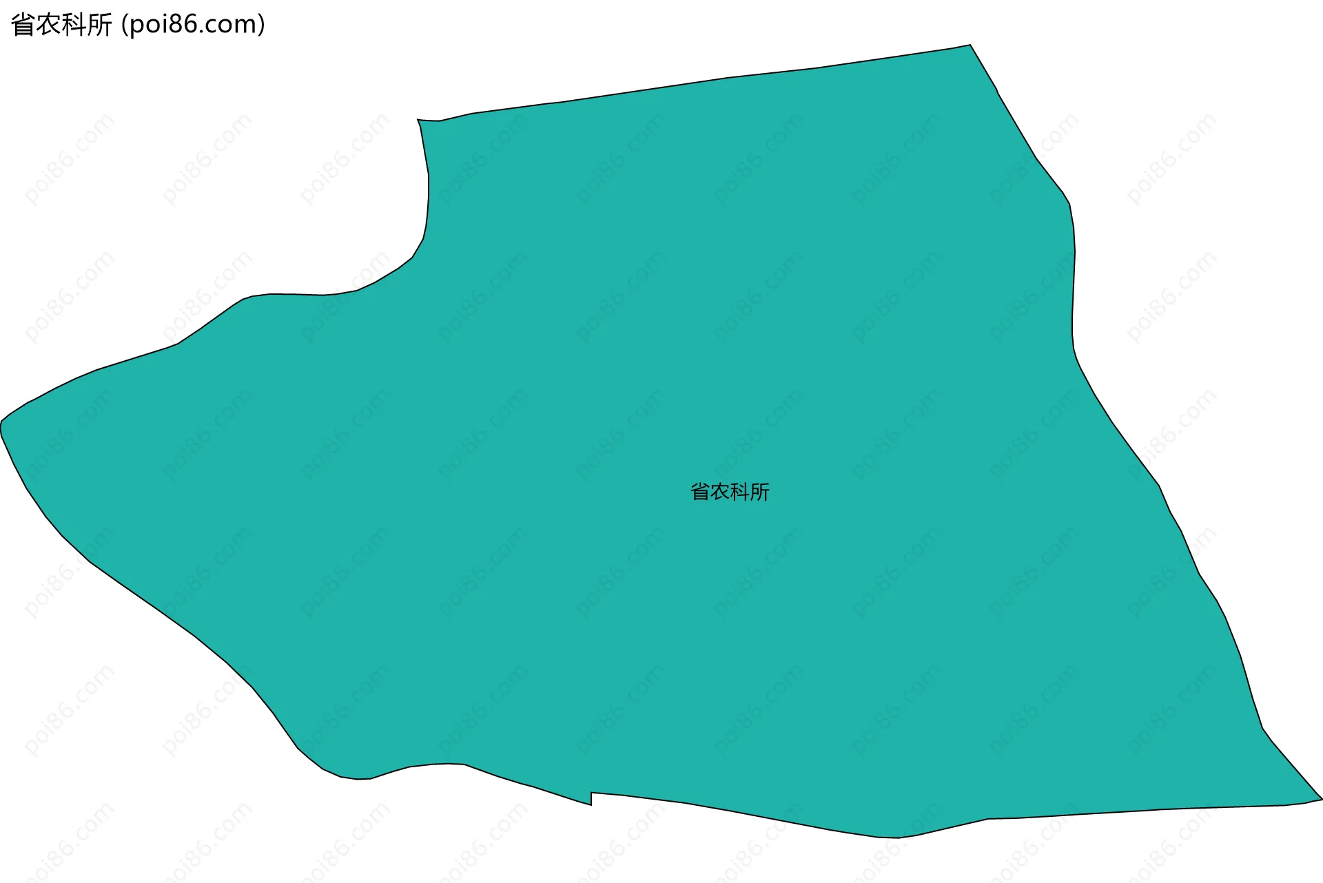 省农科所边界地图