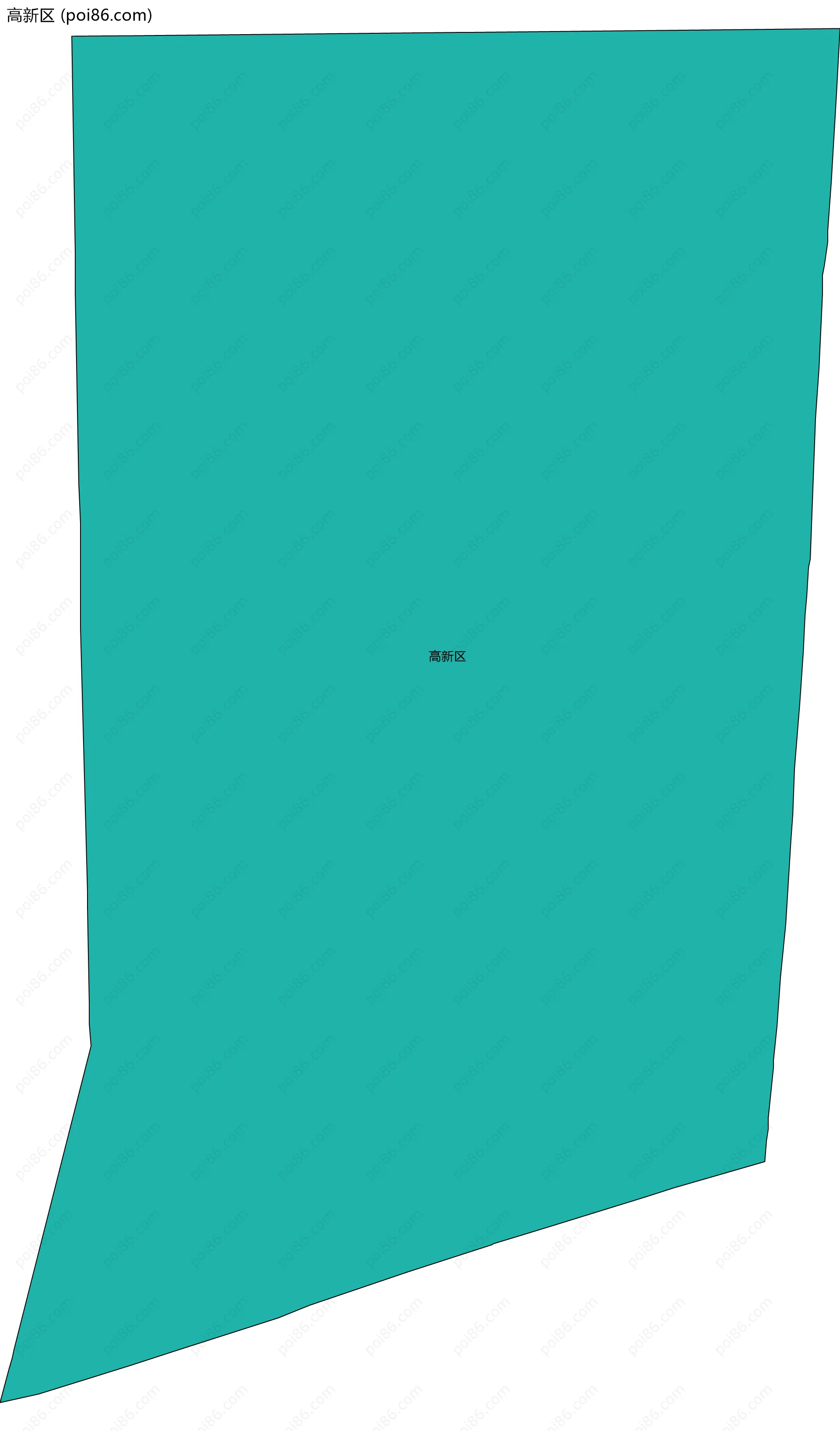 高新区边界地图