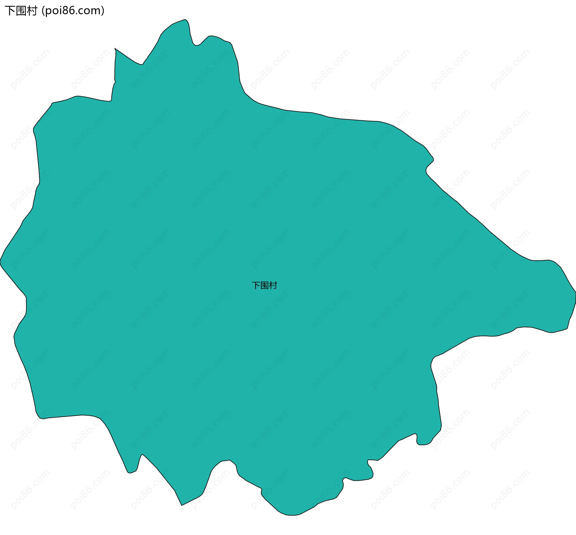 下围村边界地图