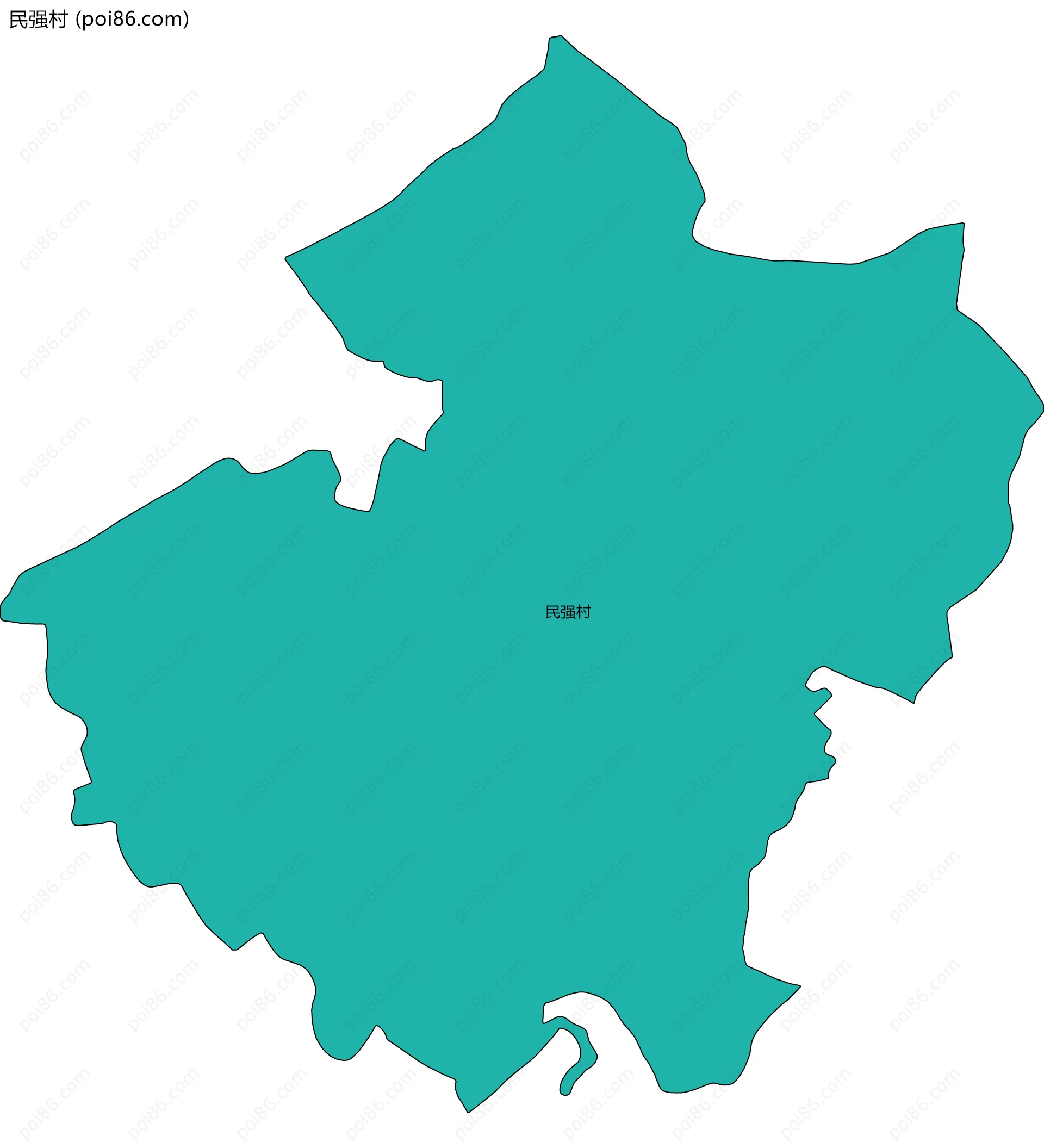 民强村边界地图