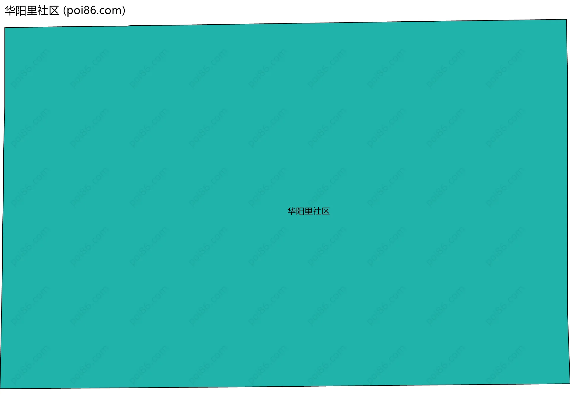 华阳里社区边界地图