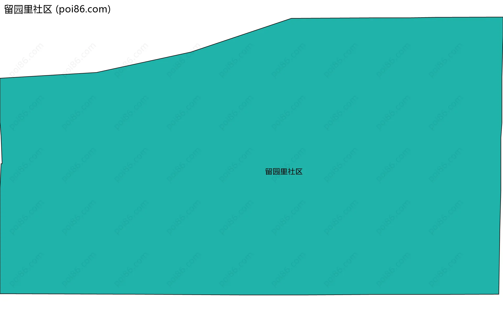 留园里社区边界地图