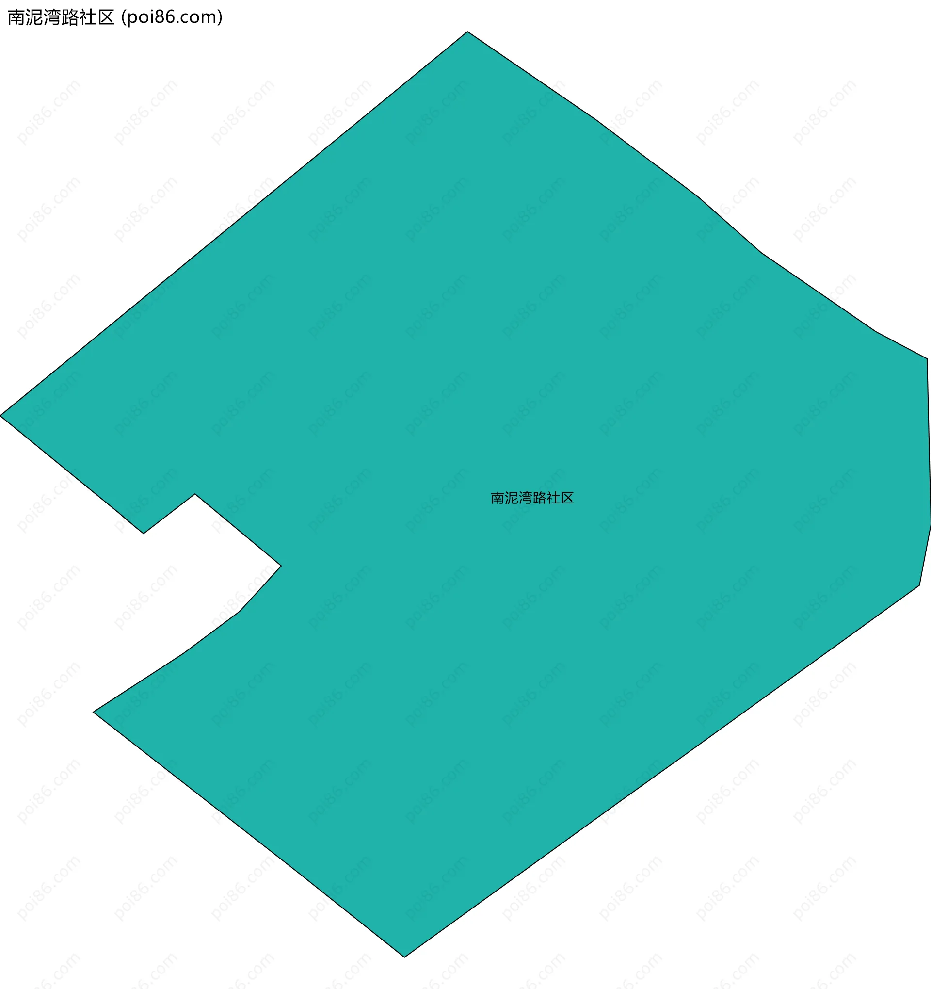 南泥湾路社区边界地图