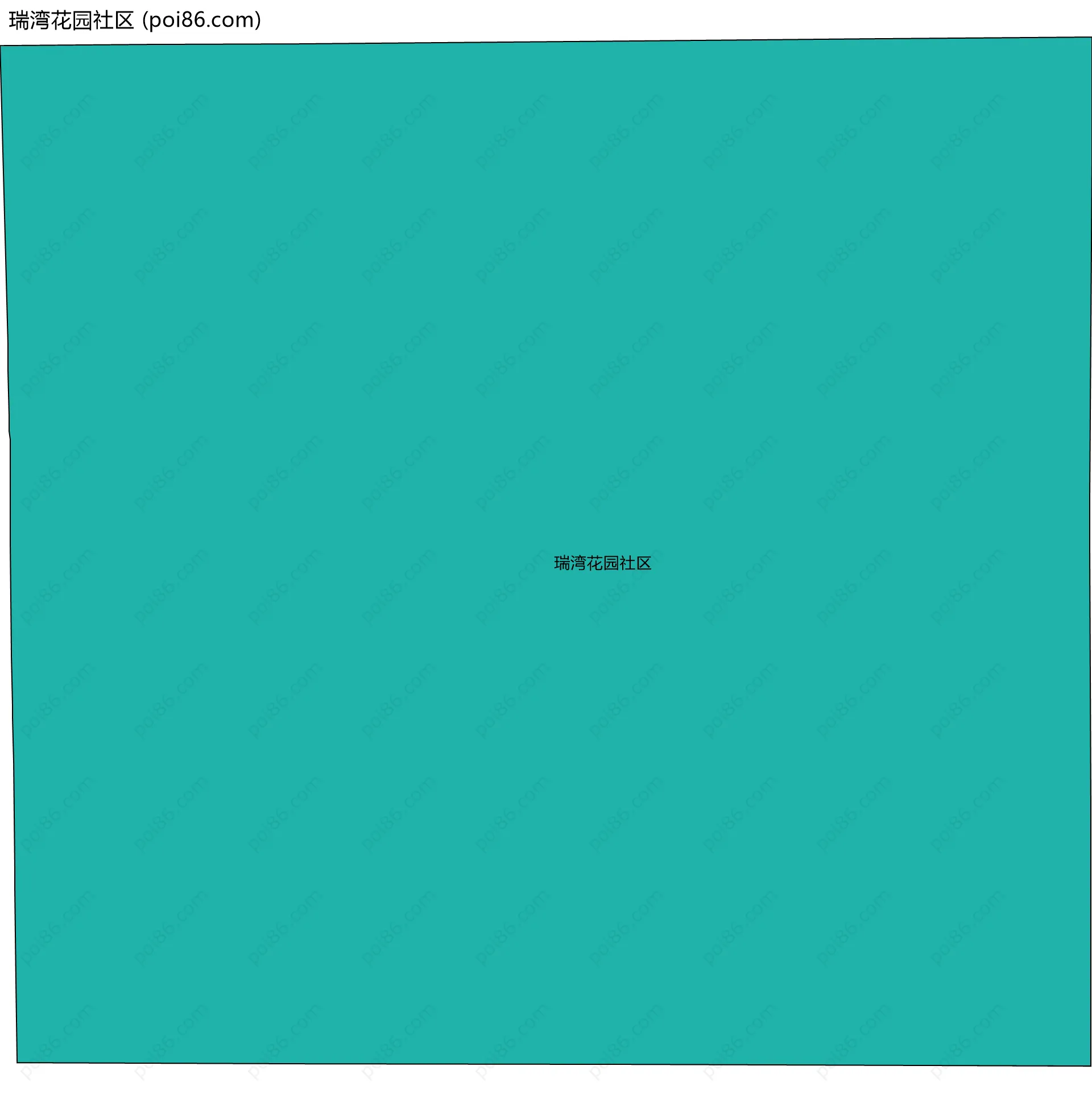 瑞湾花园社区边界地图