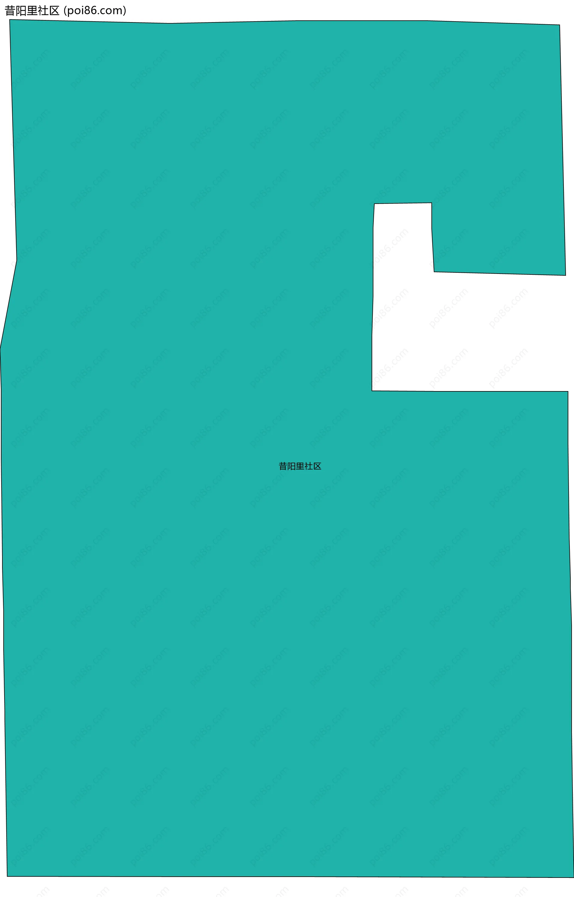 昔阳里社区边界地图