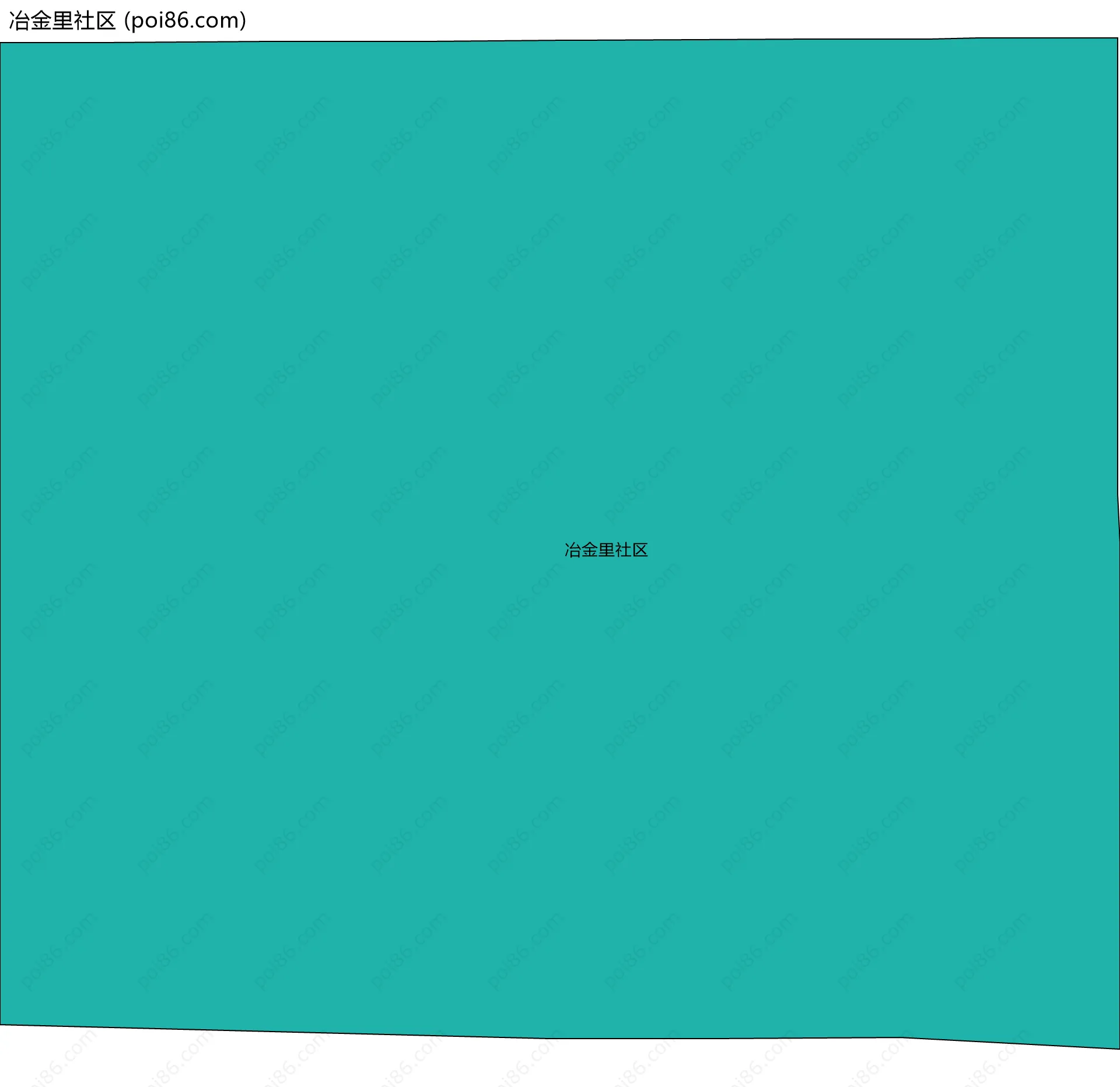 冶金里社区边界地图