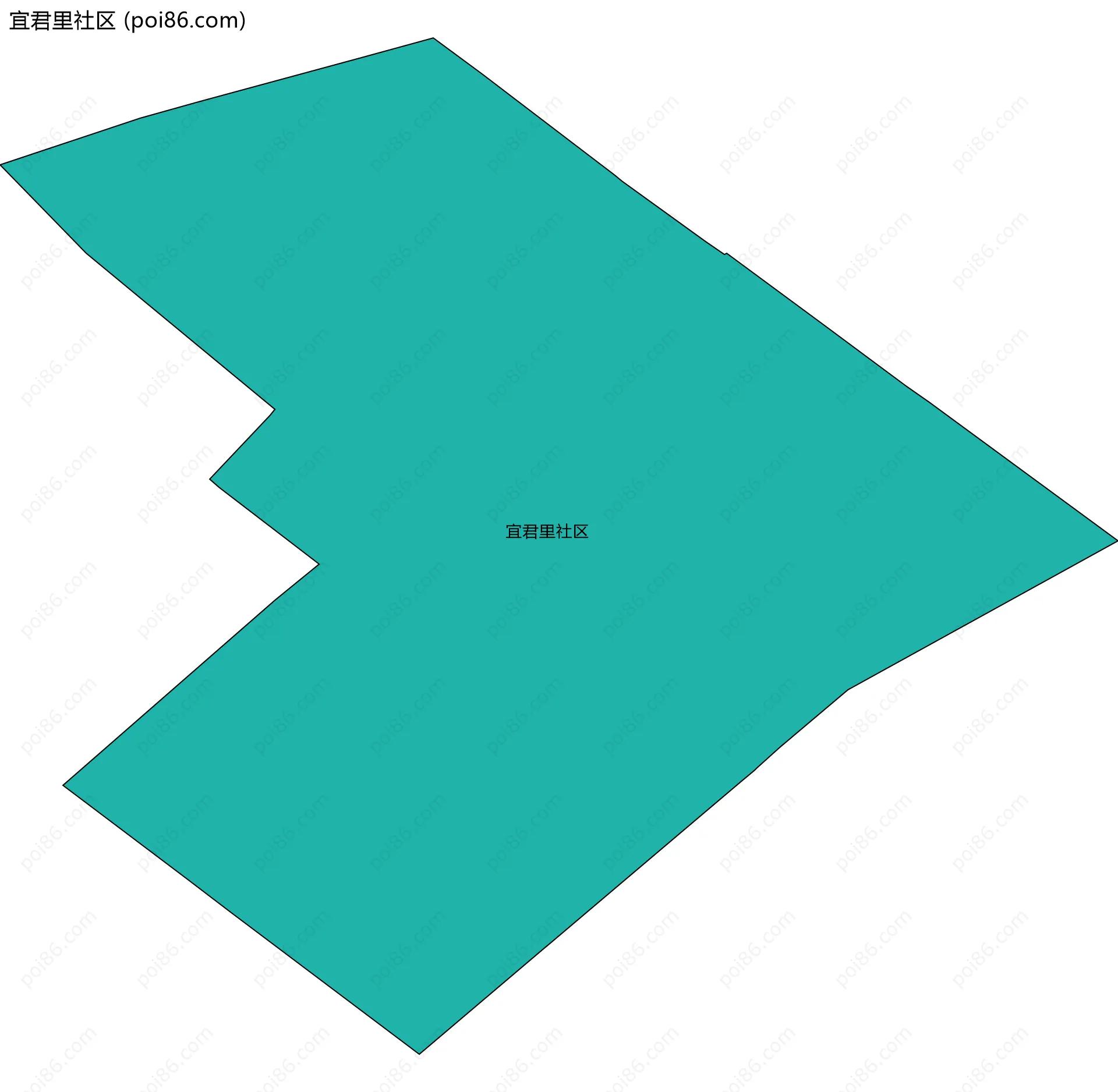 宜君里社区边界地图