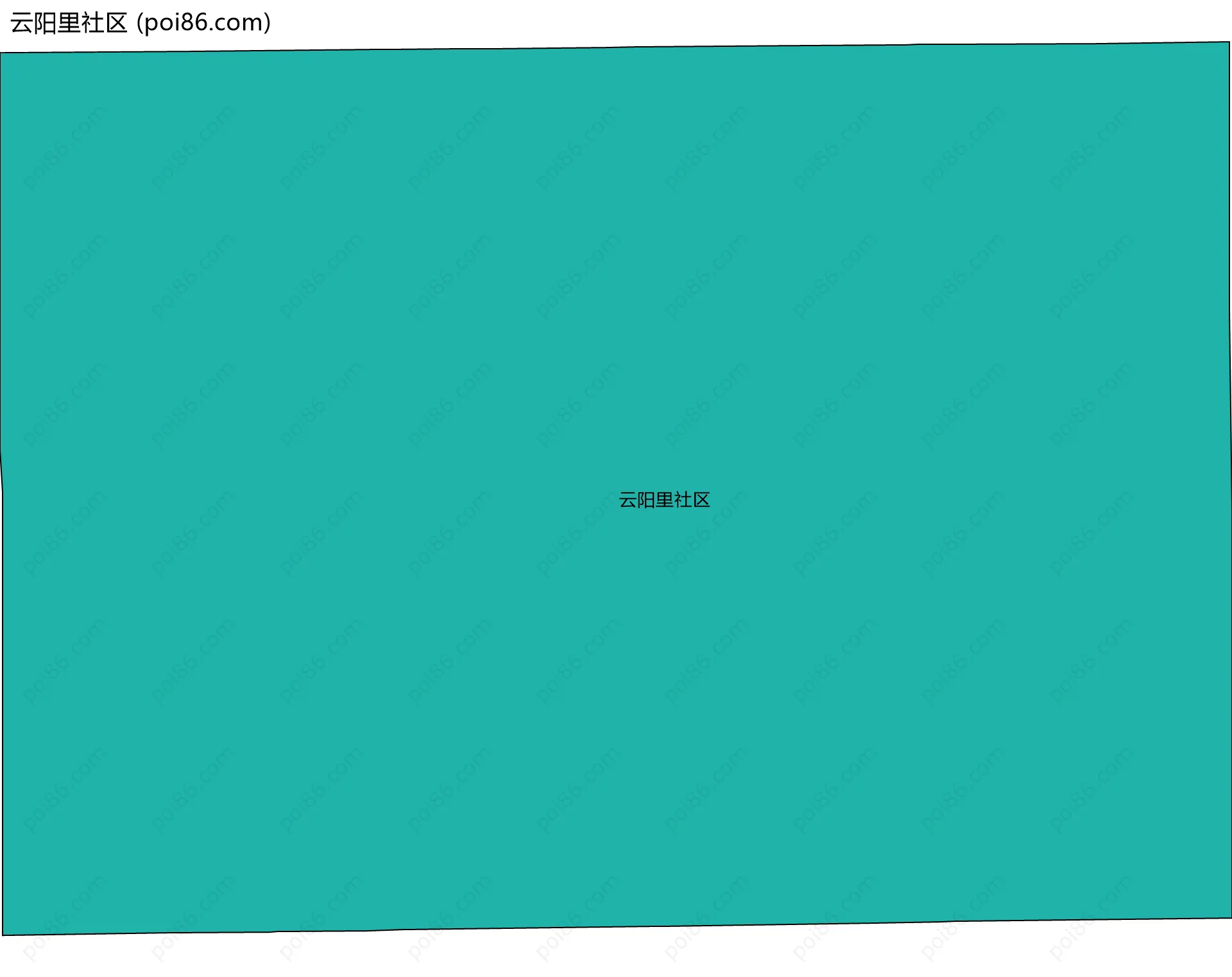 云阳里社区边界地图
