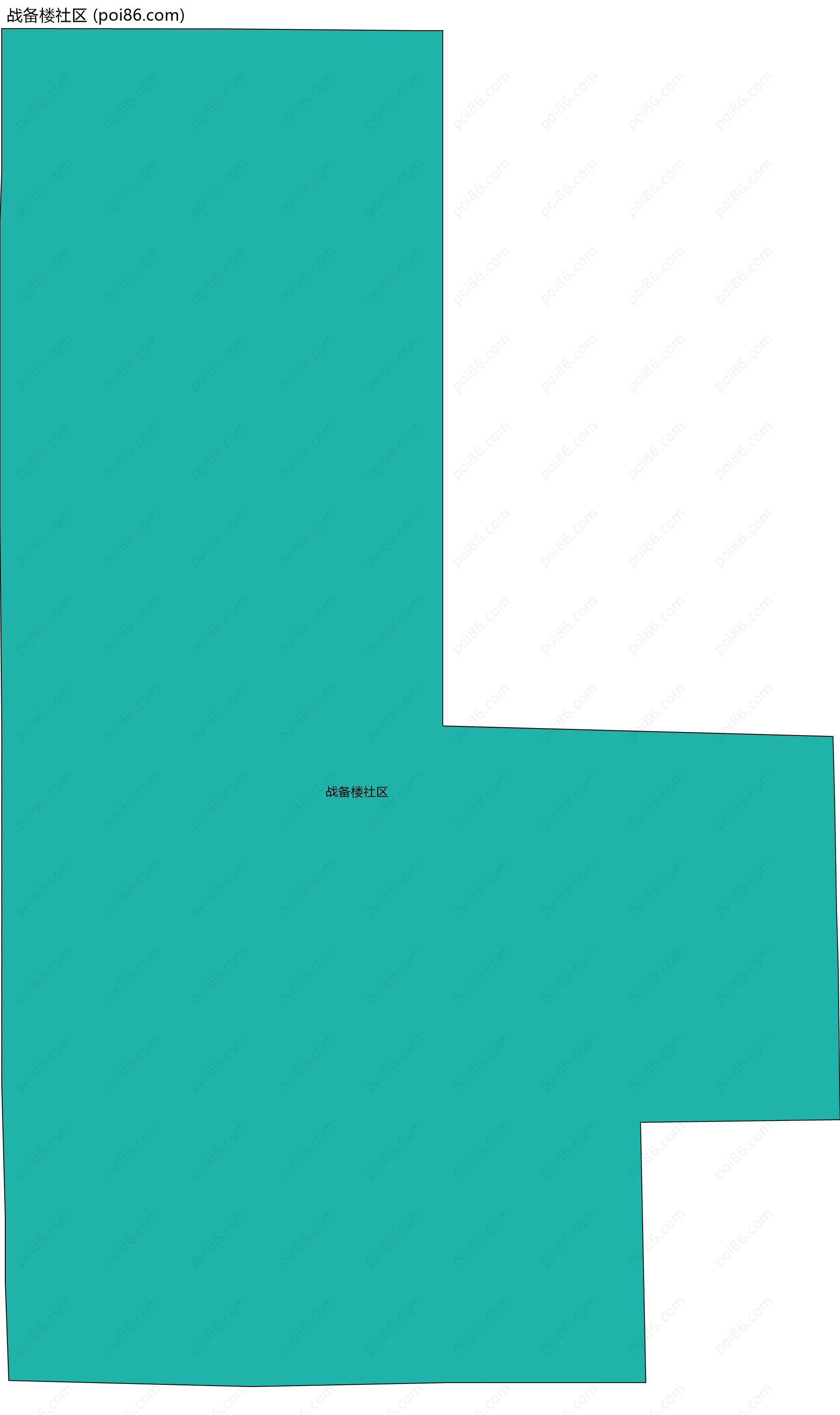 战备楼社区边界地图