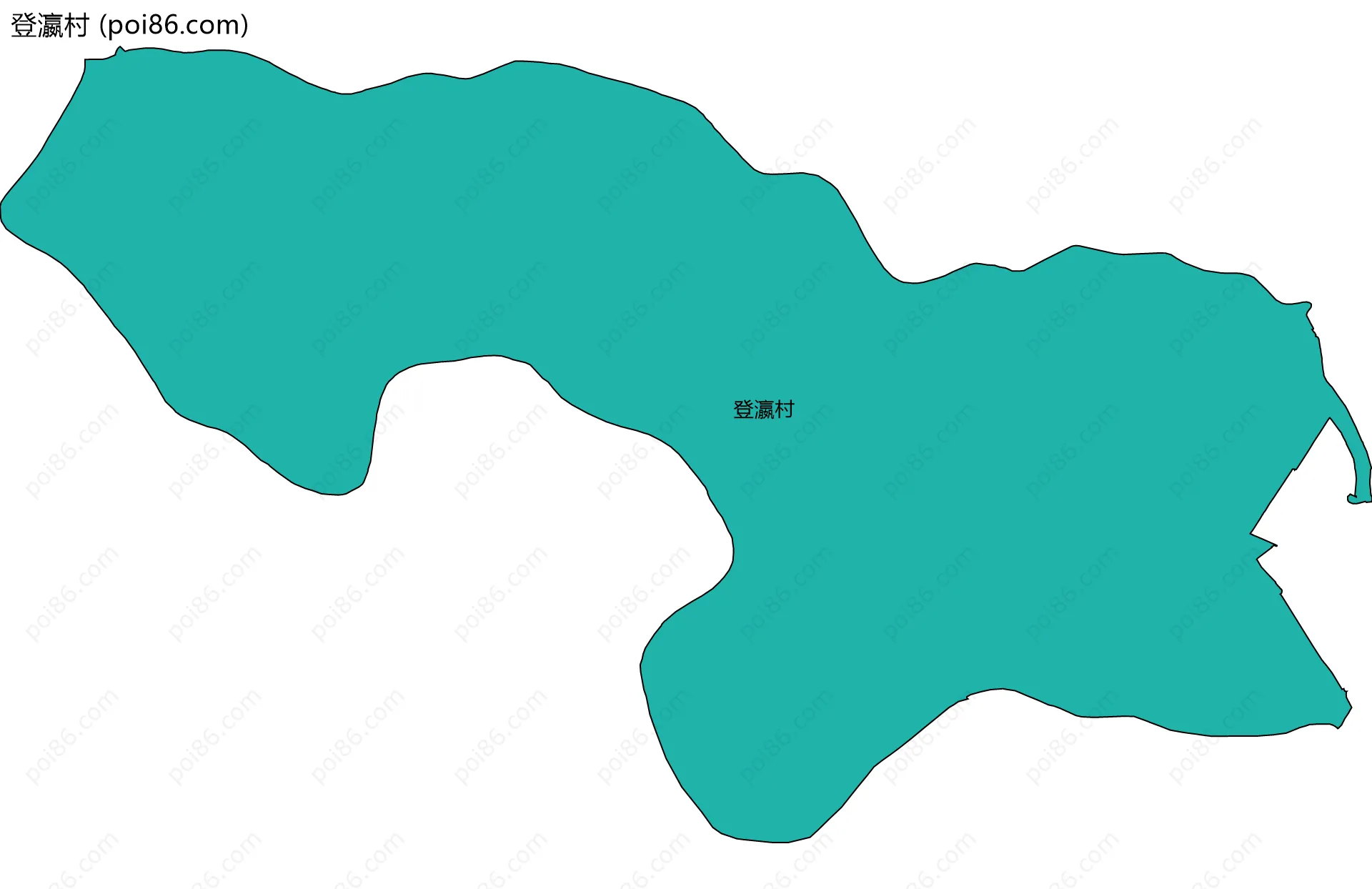 登瀛村边界地图