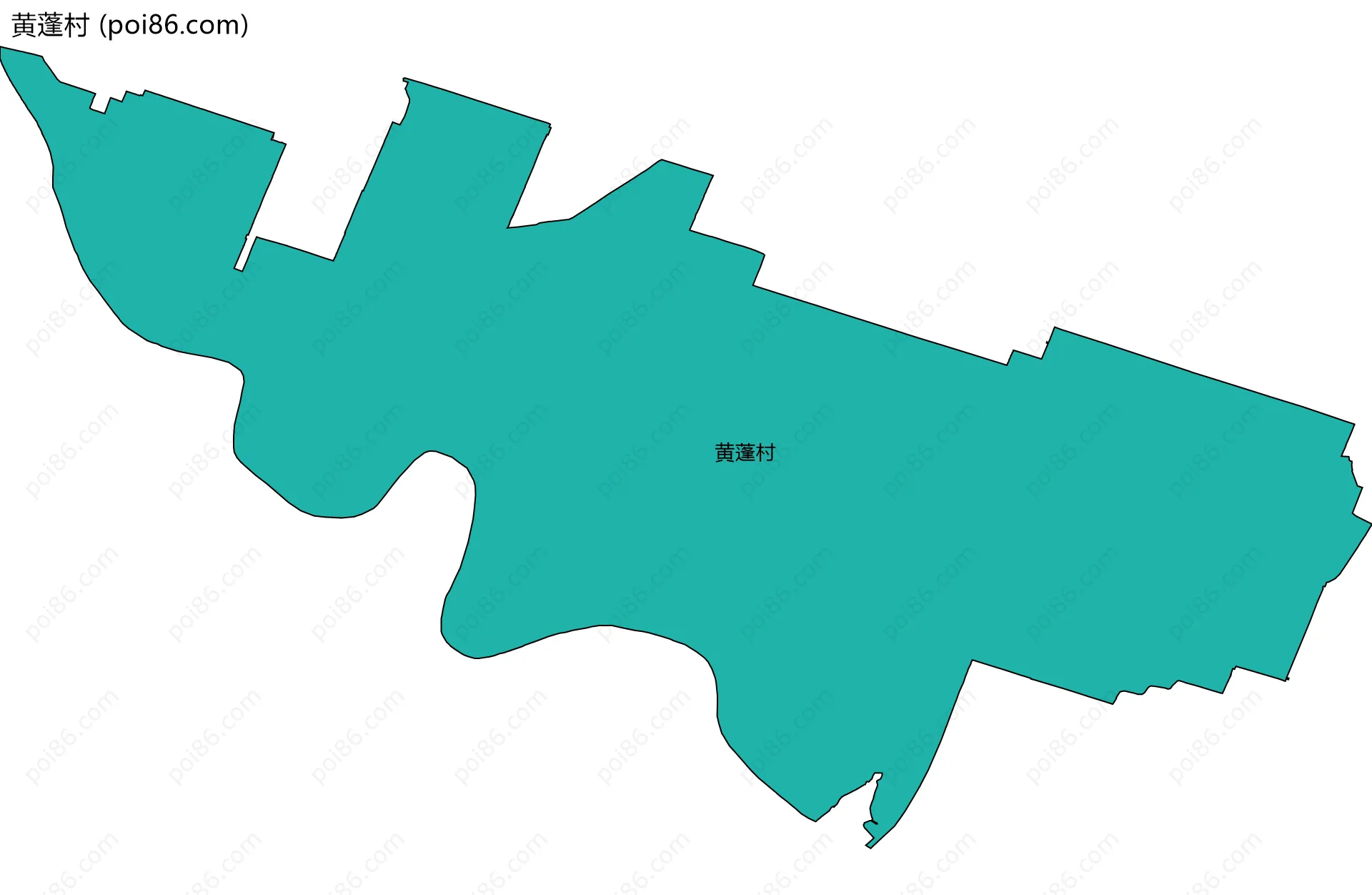 黄蓬村边界地图