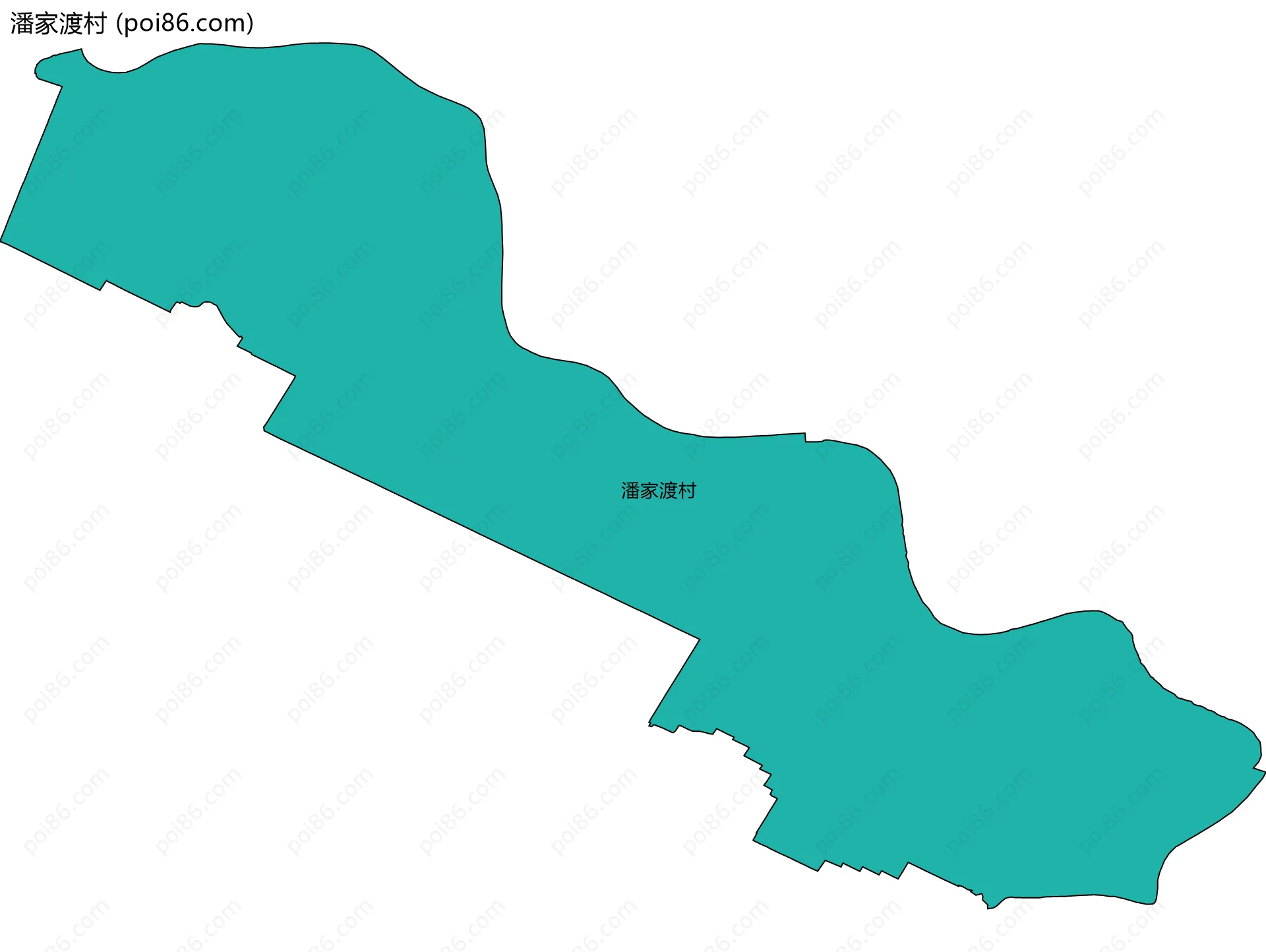 潘家渡村边界地图