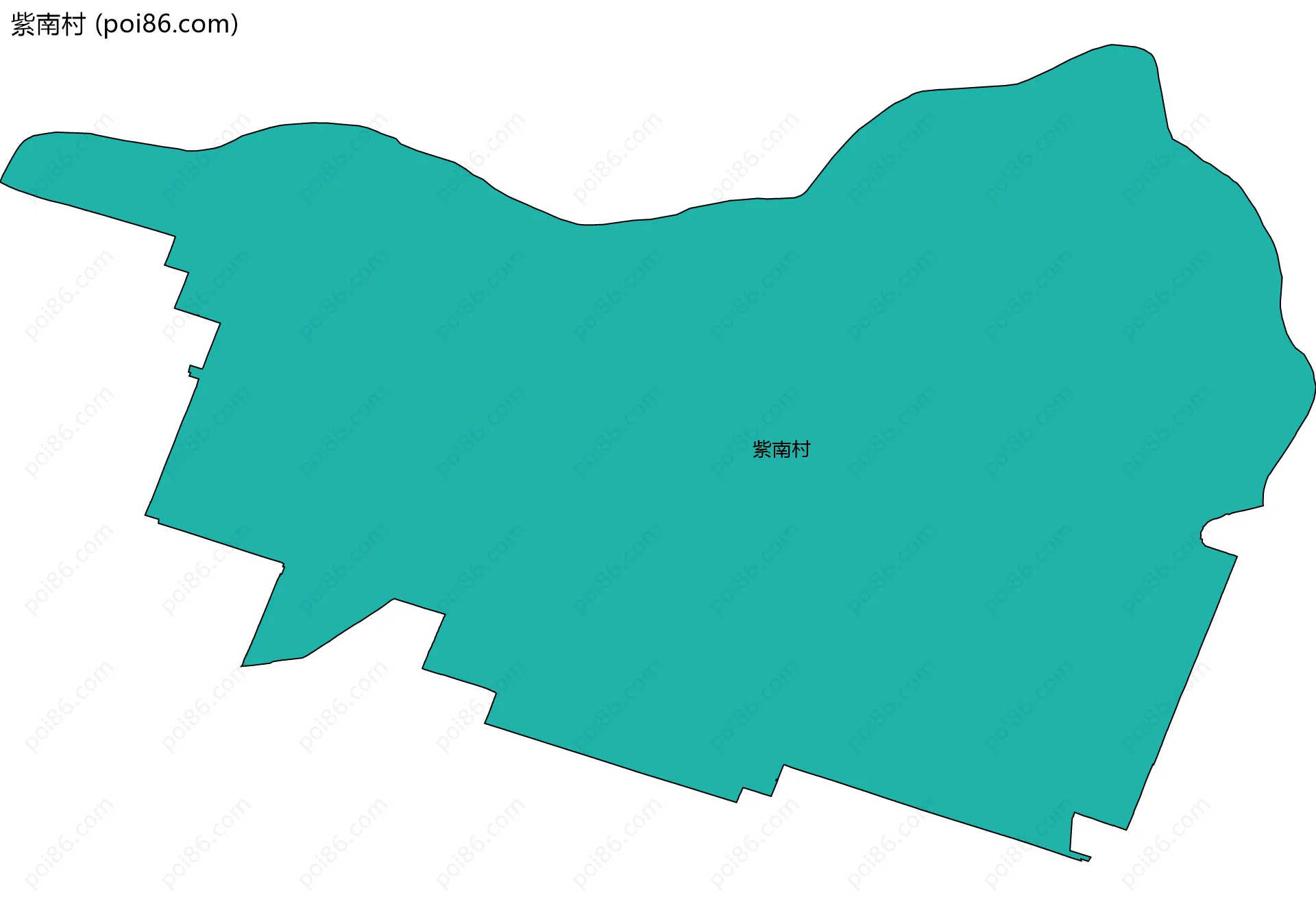 紫南村边界地图