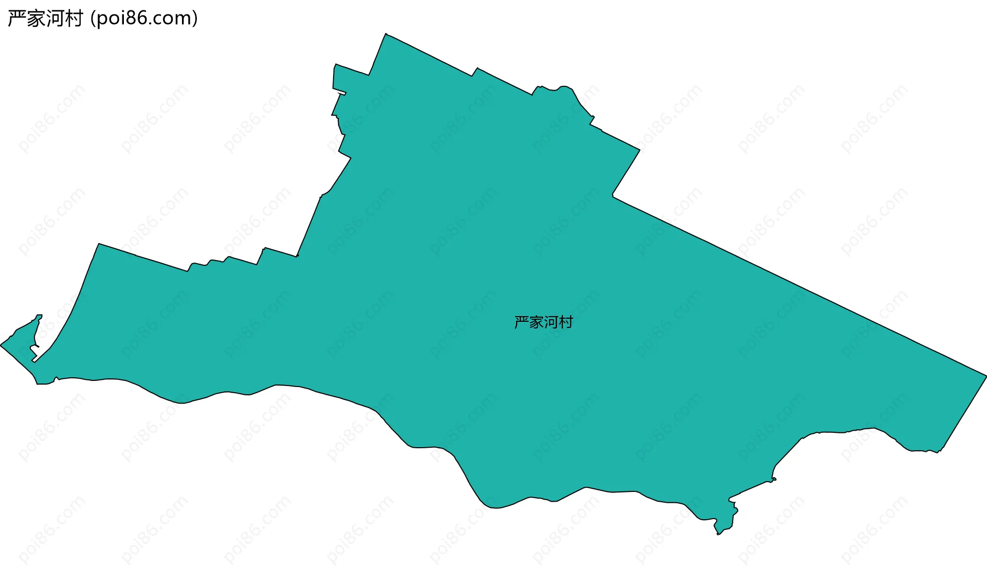 严家河村边界地图