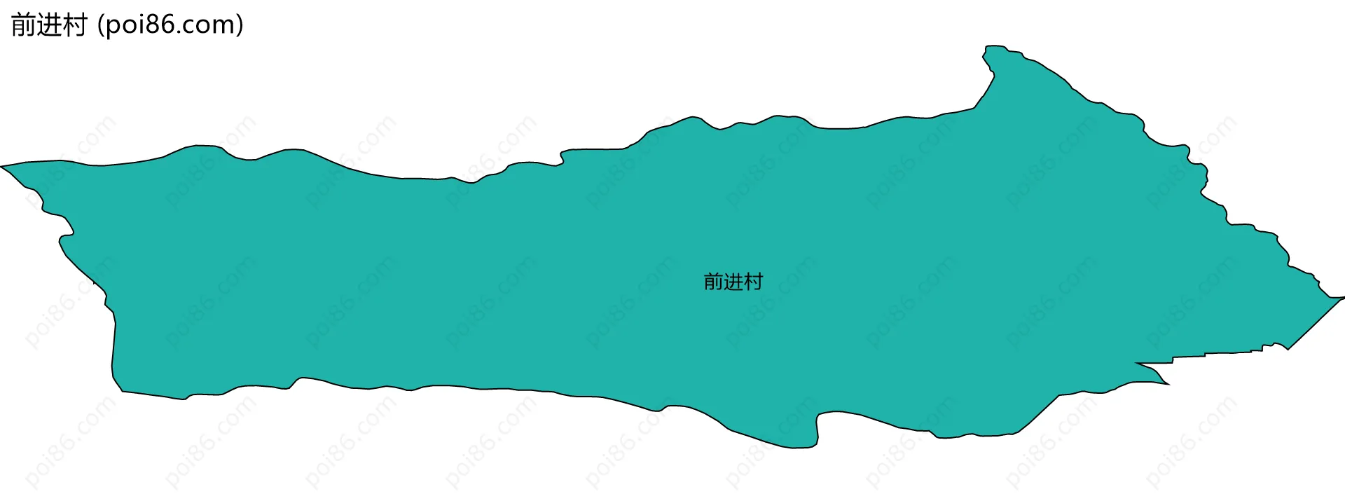 前进村边界地图