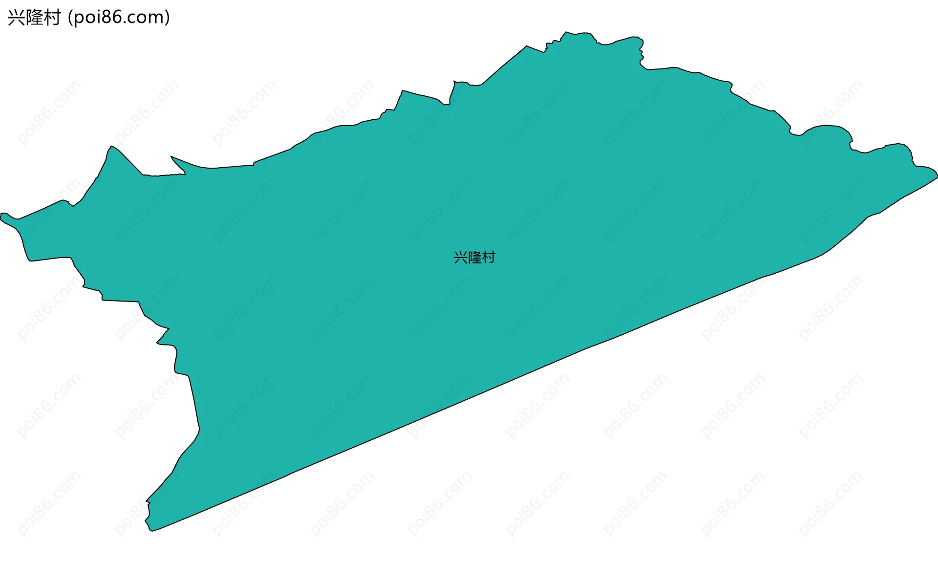 兴隆村边界地图