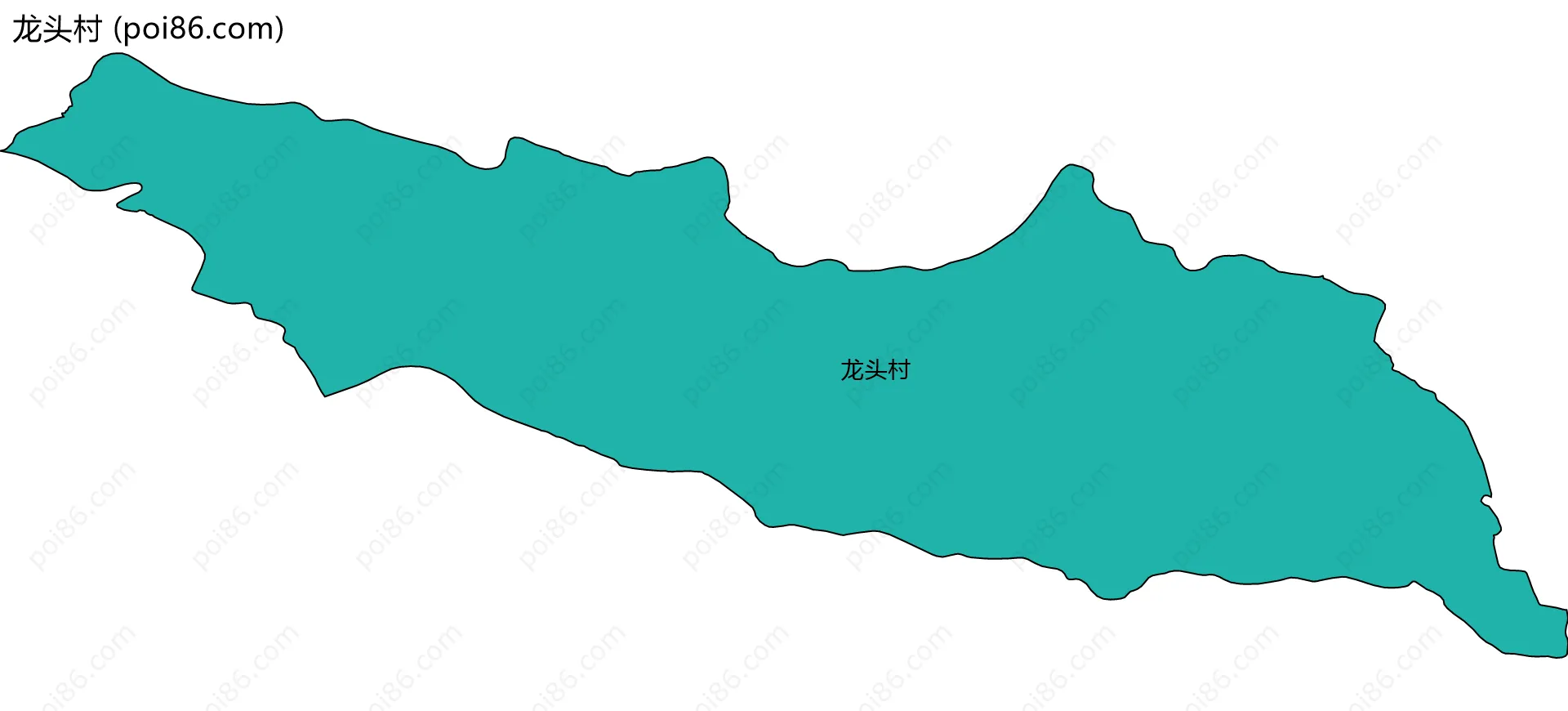 龙头村边界地图