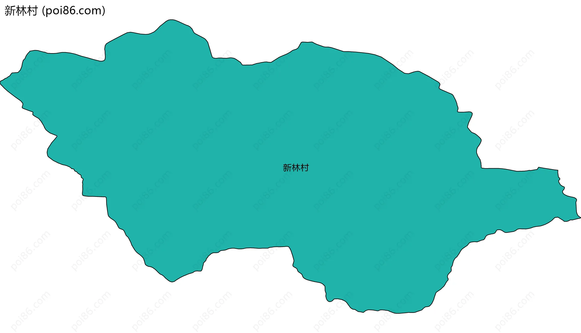 新林村边界地图