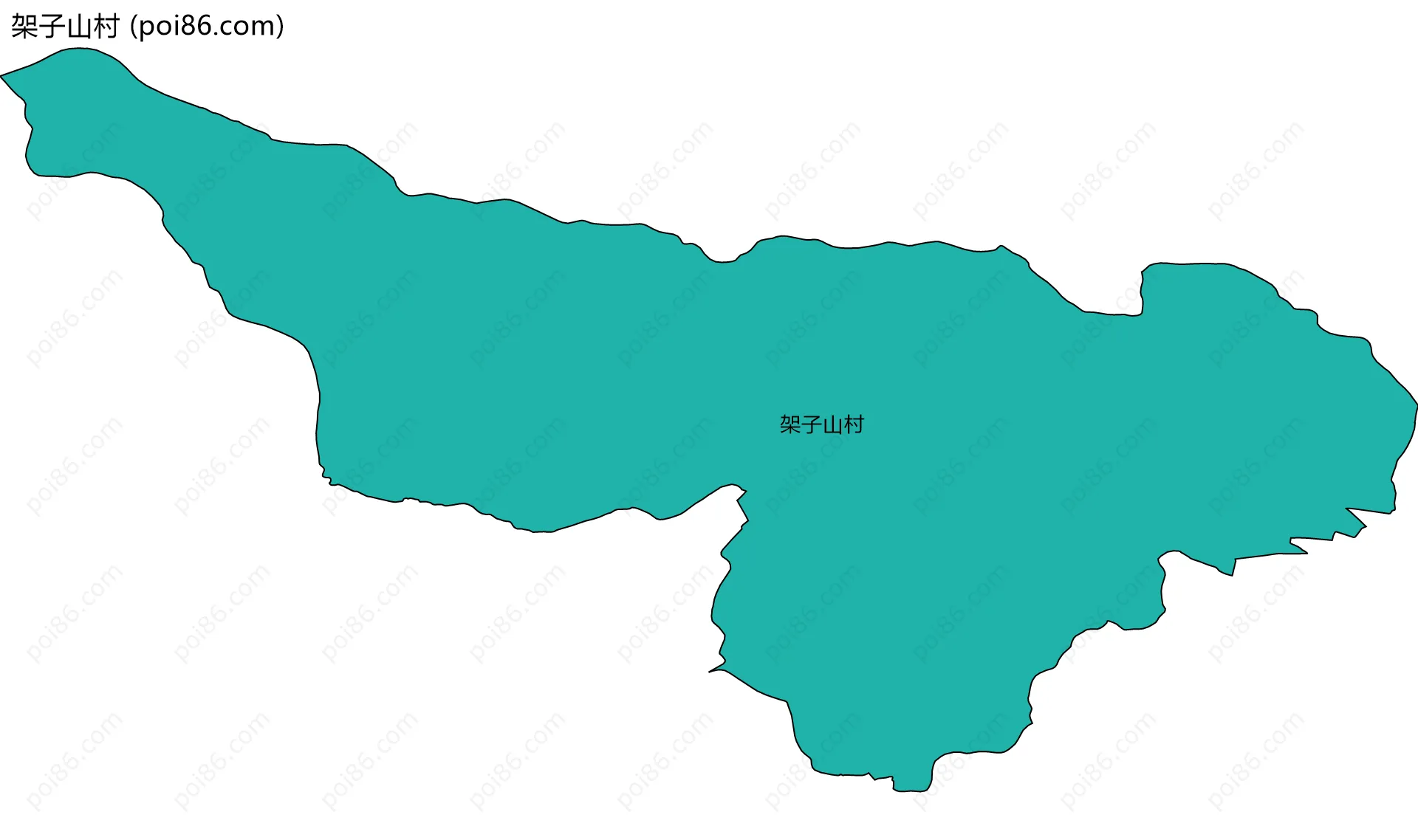 架子山村边界地图