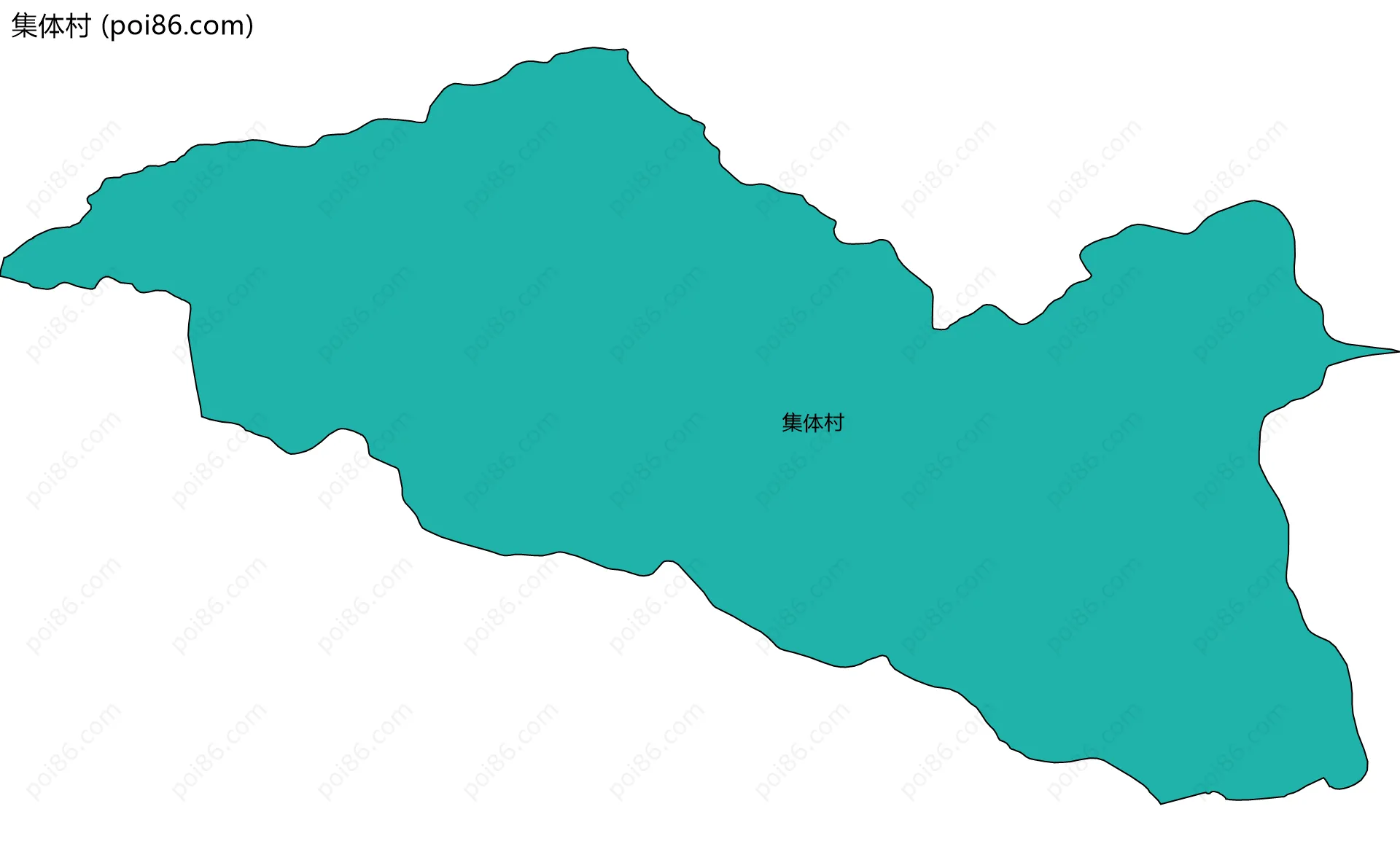 集体村边界地图